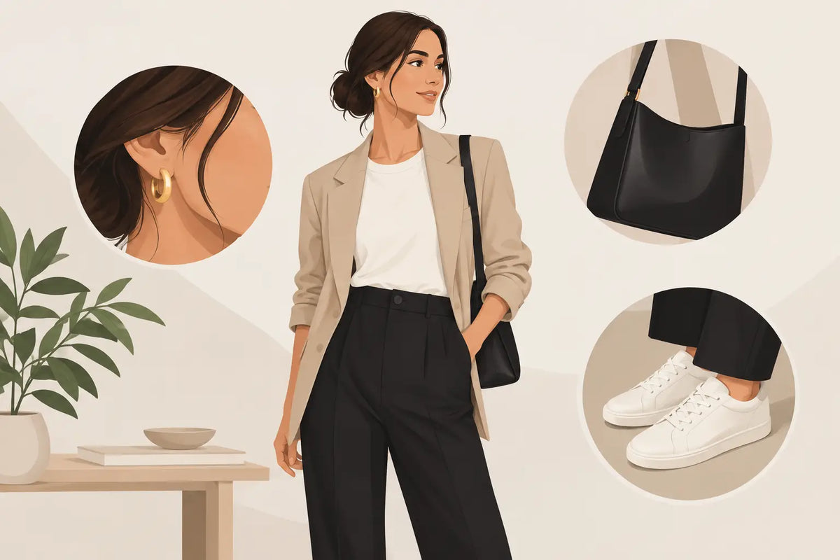 Tre detaljer som lyfter en basoutfit varje dag