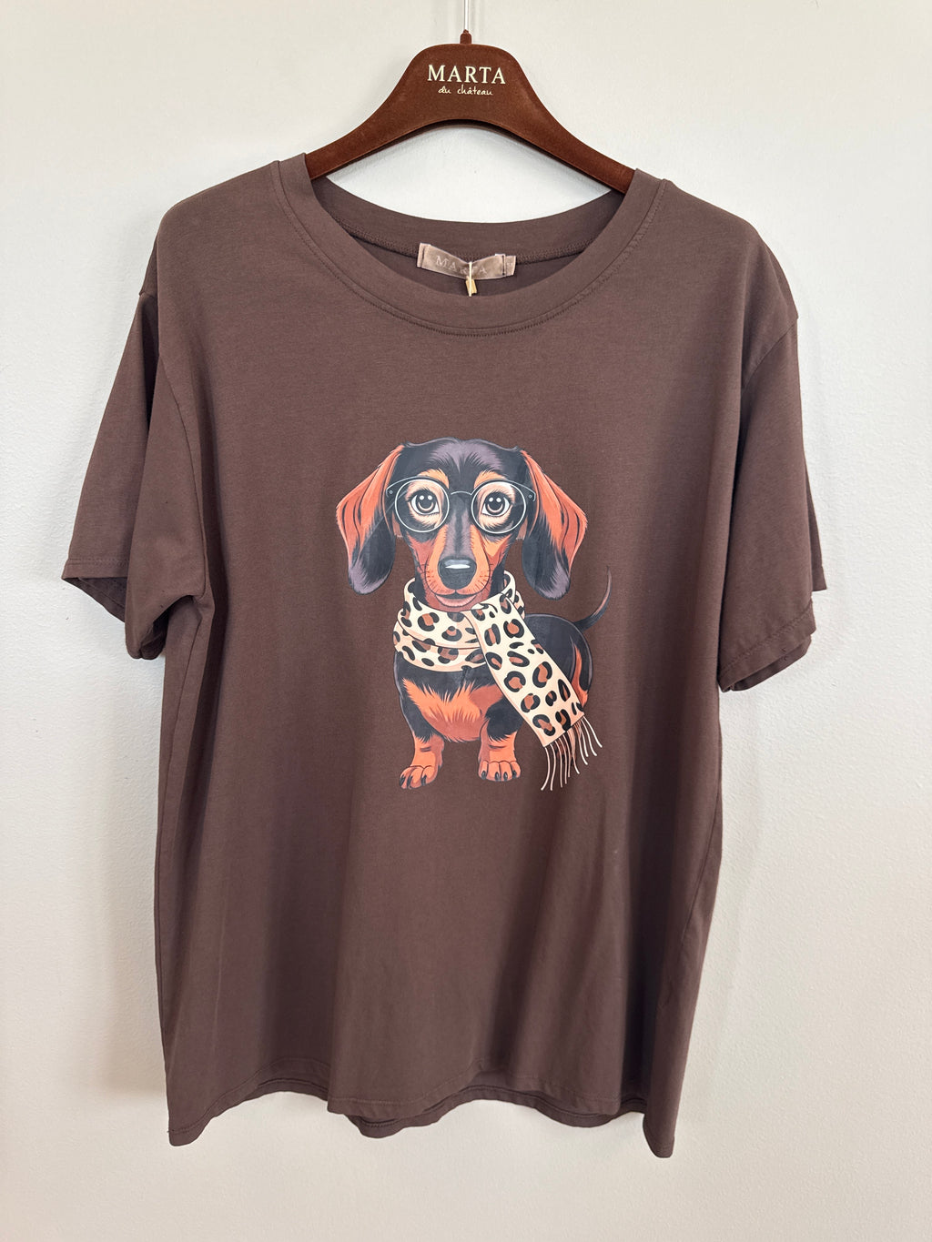 Inge T-shirt – Tax med Glasögon Print