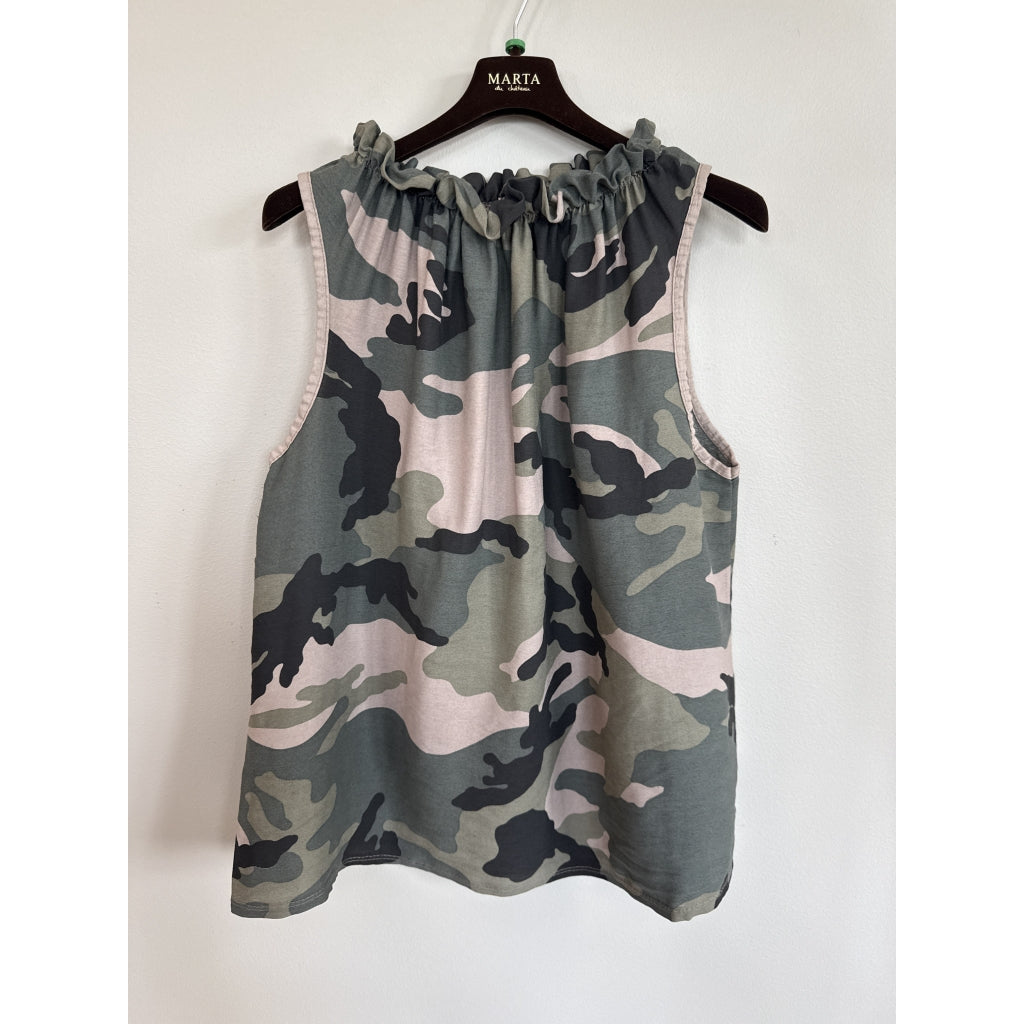 Lucina Top Camouflage – Marta du Chateau