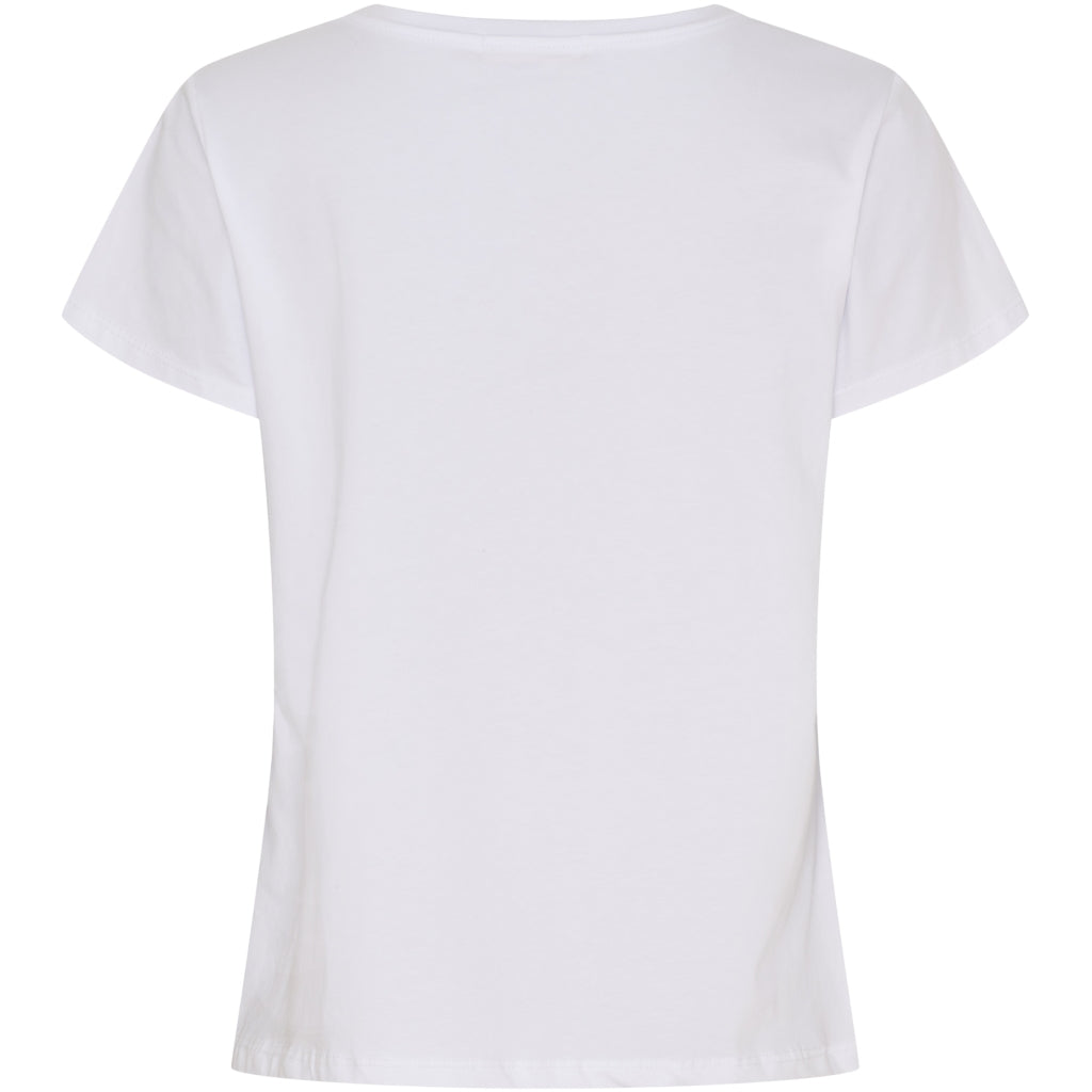 SOHO T-shirt - Vit med Rosa Text