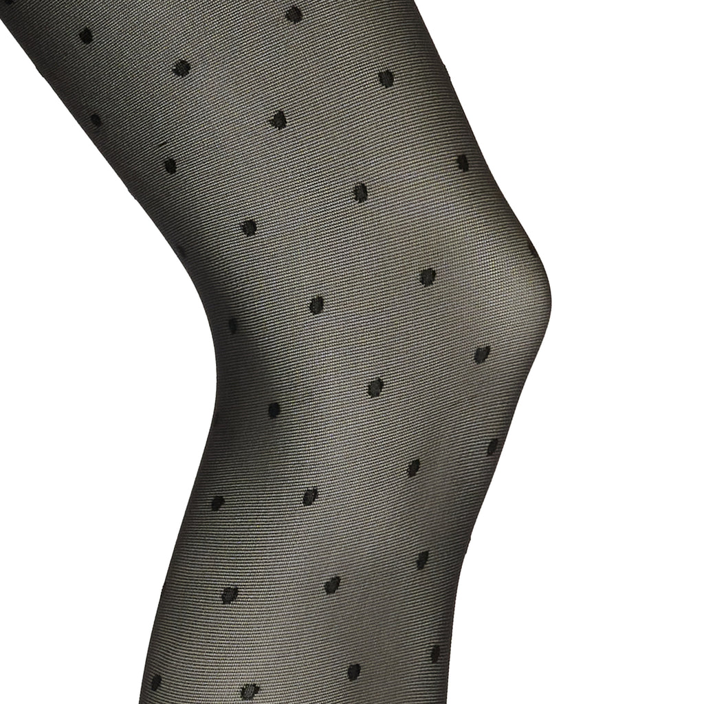 Marta du Chateau – svarta prickiga strumpbyxor 20 DEN, 2-pack