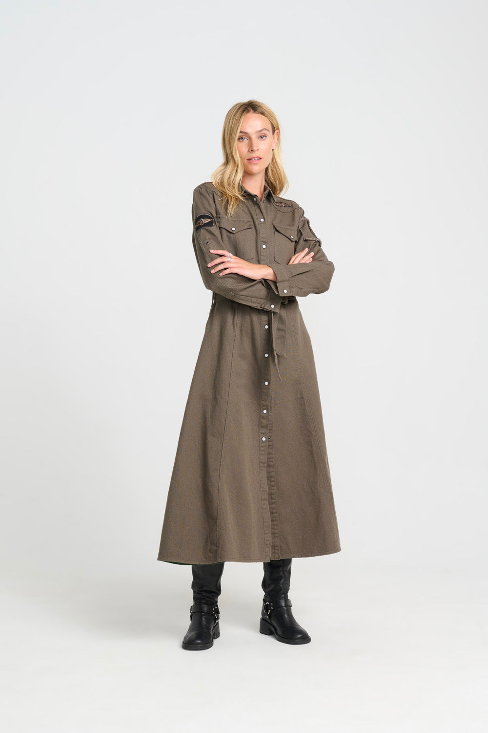 Foxy Long Cargo dress