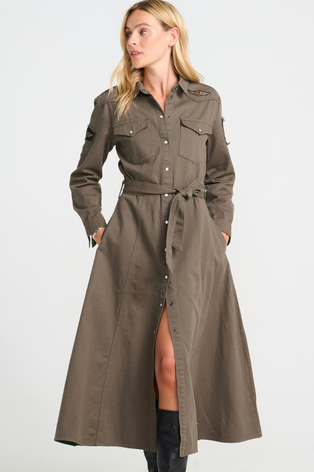 Foxy Long Cargo dress