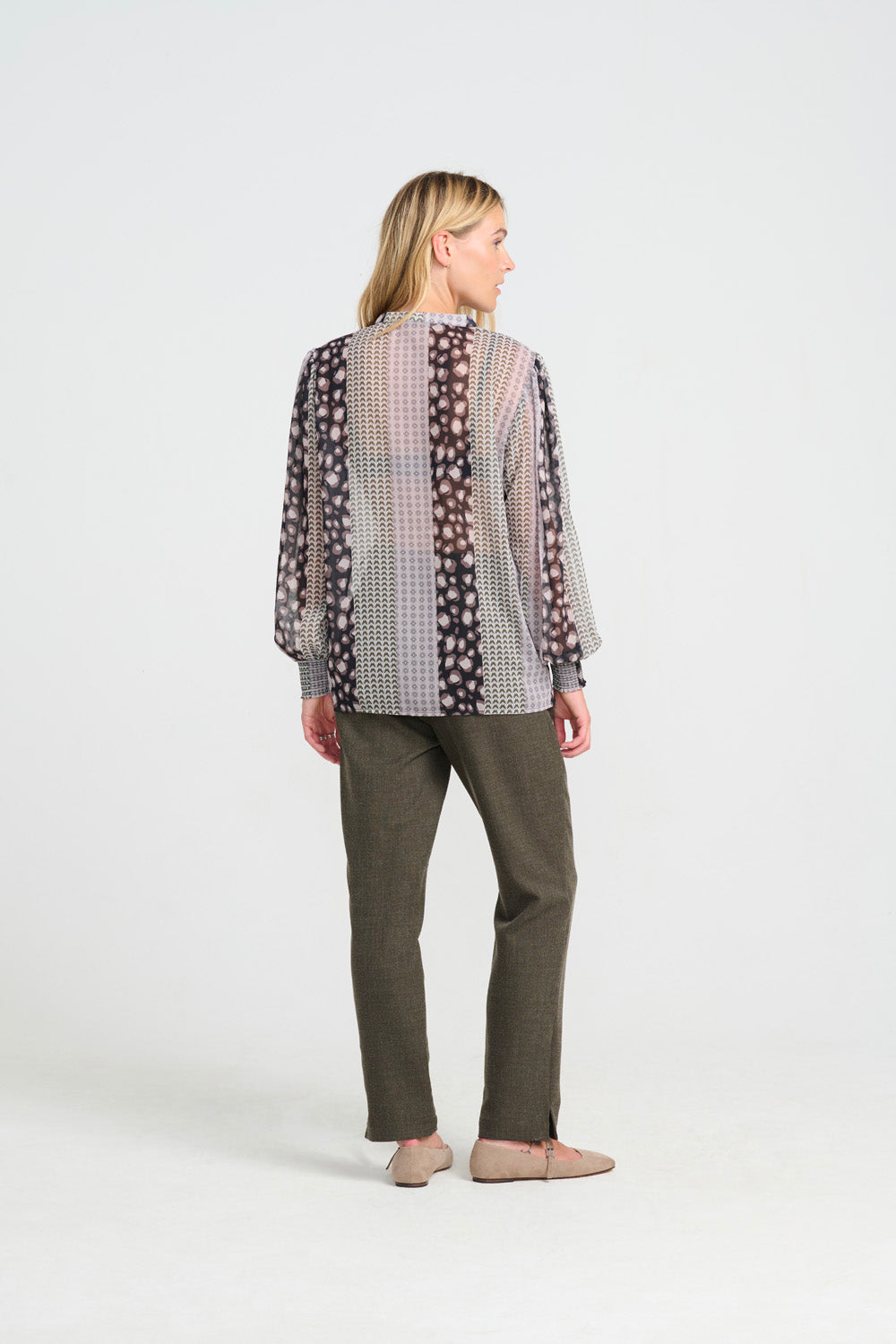 Aura mix shirt - Chiffong