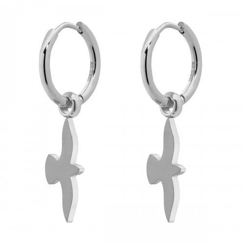 DOVE HOOP SILVER