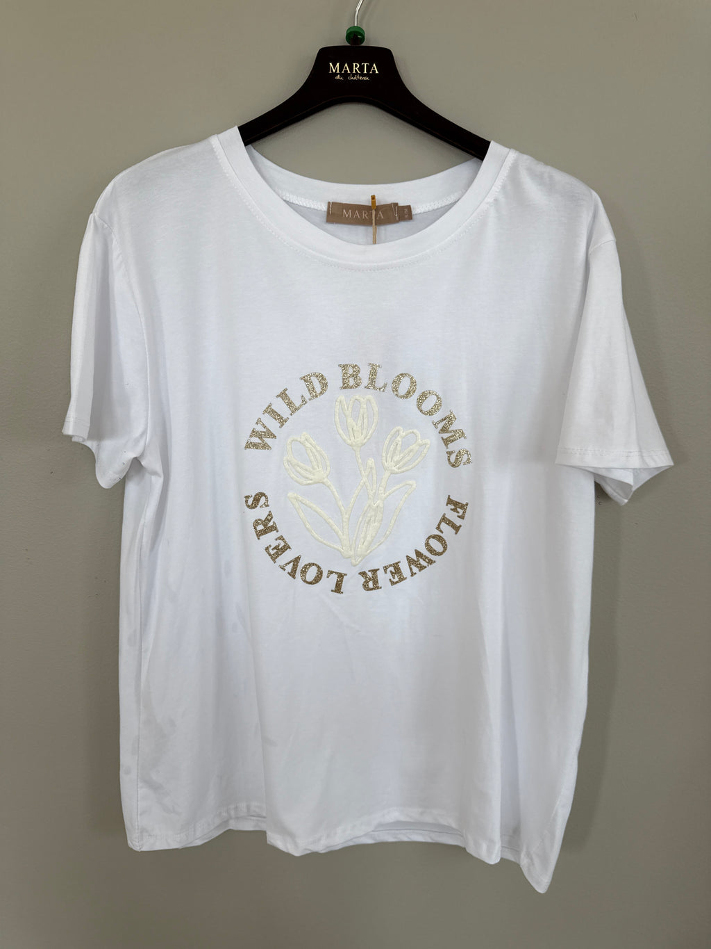 Marta du Chateau Brianna Blooms Tee – T-shirt med Blomsterinspirerat Tryck