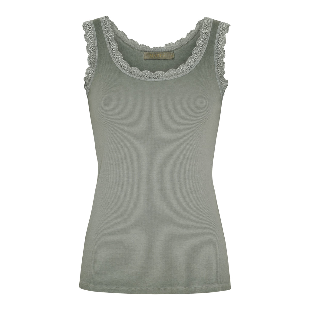 Angeline Military Top - Bomull & Elastan