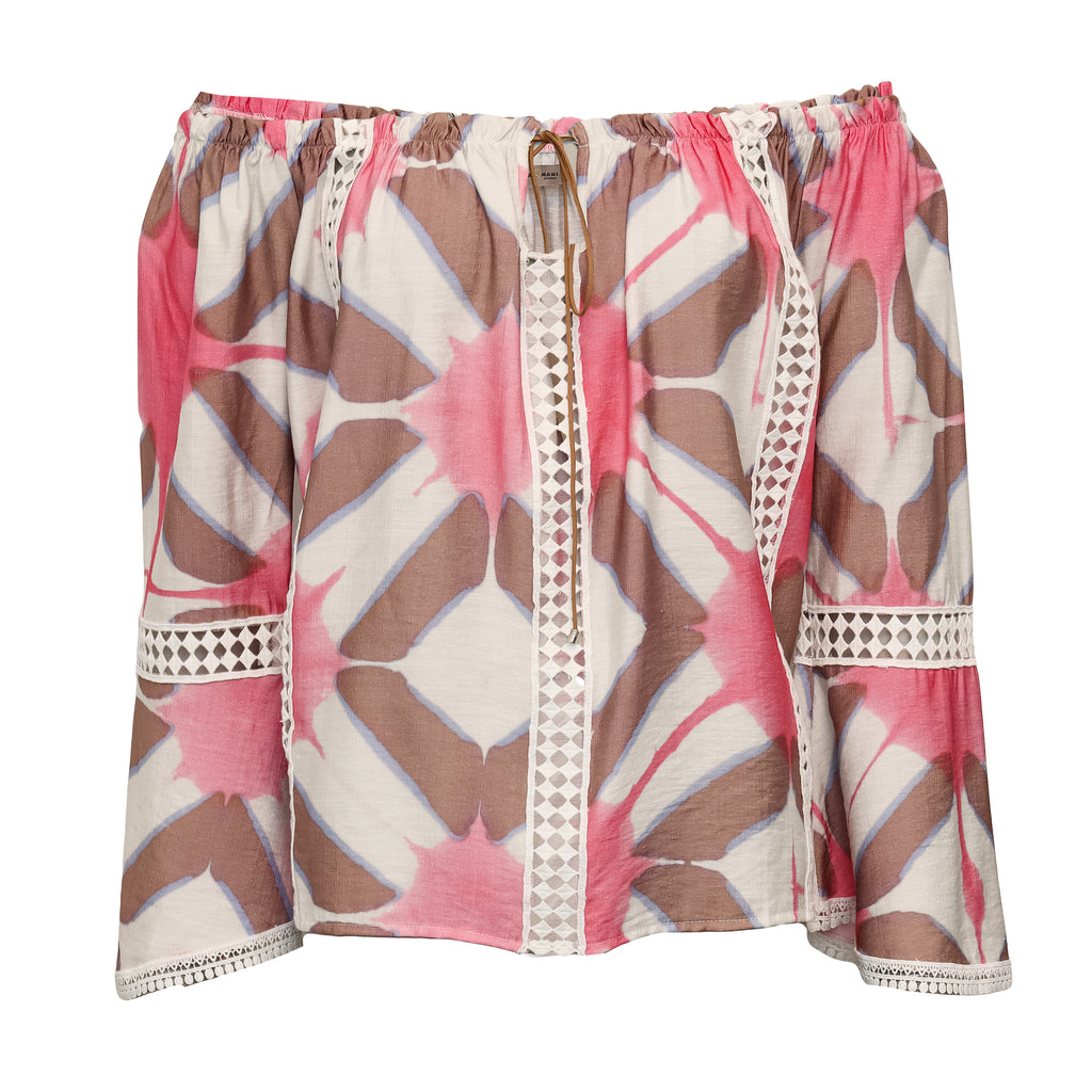 Barba Blouse Candy Mix - Batik Blus Spets Costamani