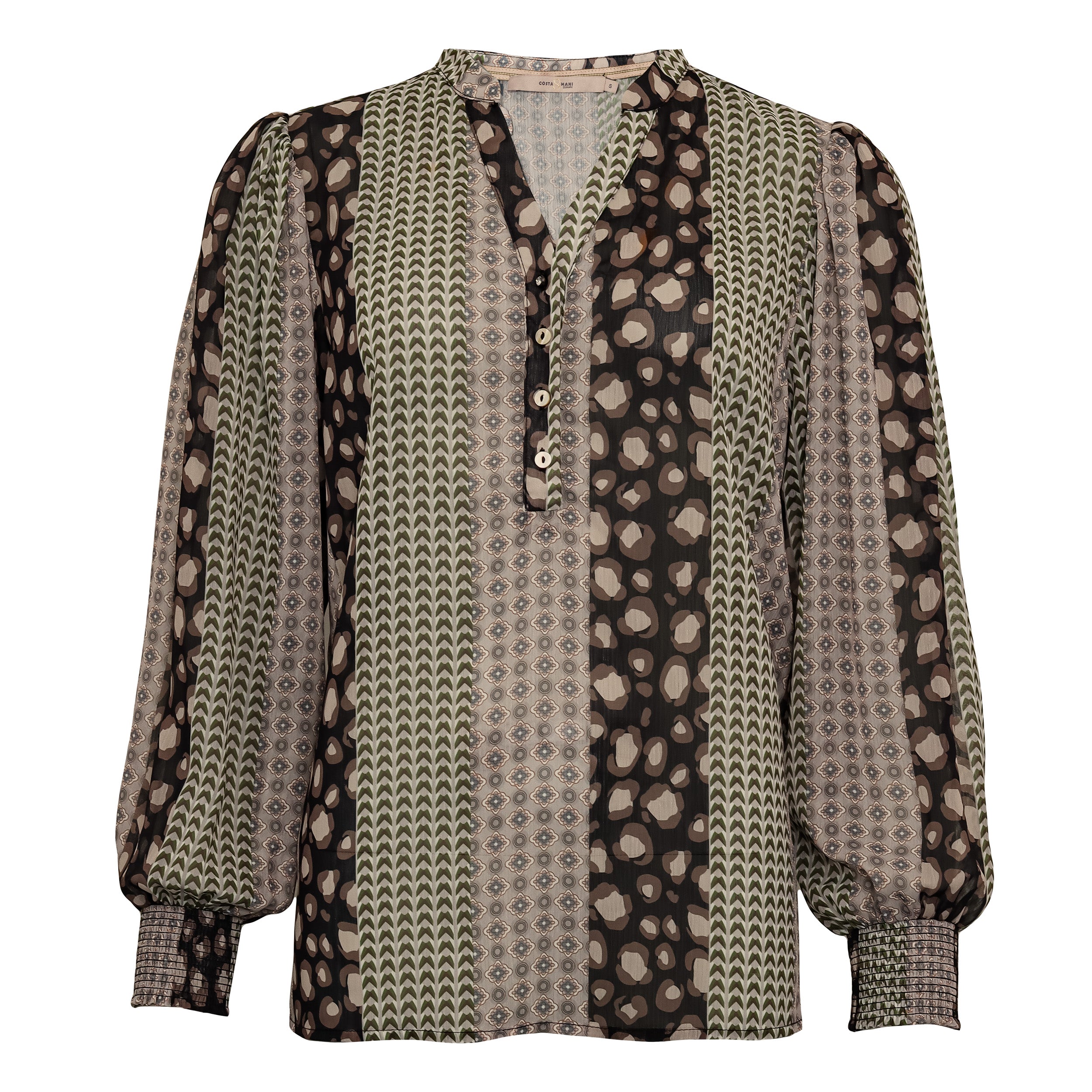 Aura mix shirt - Chiffong