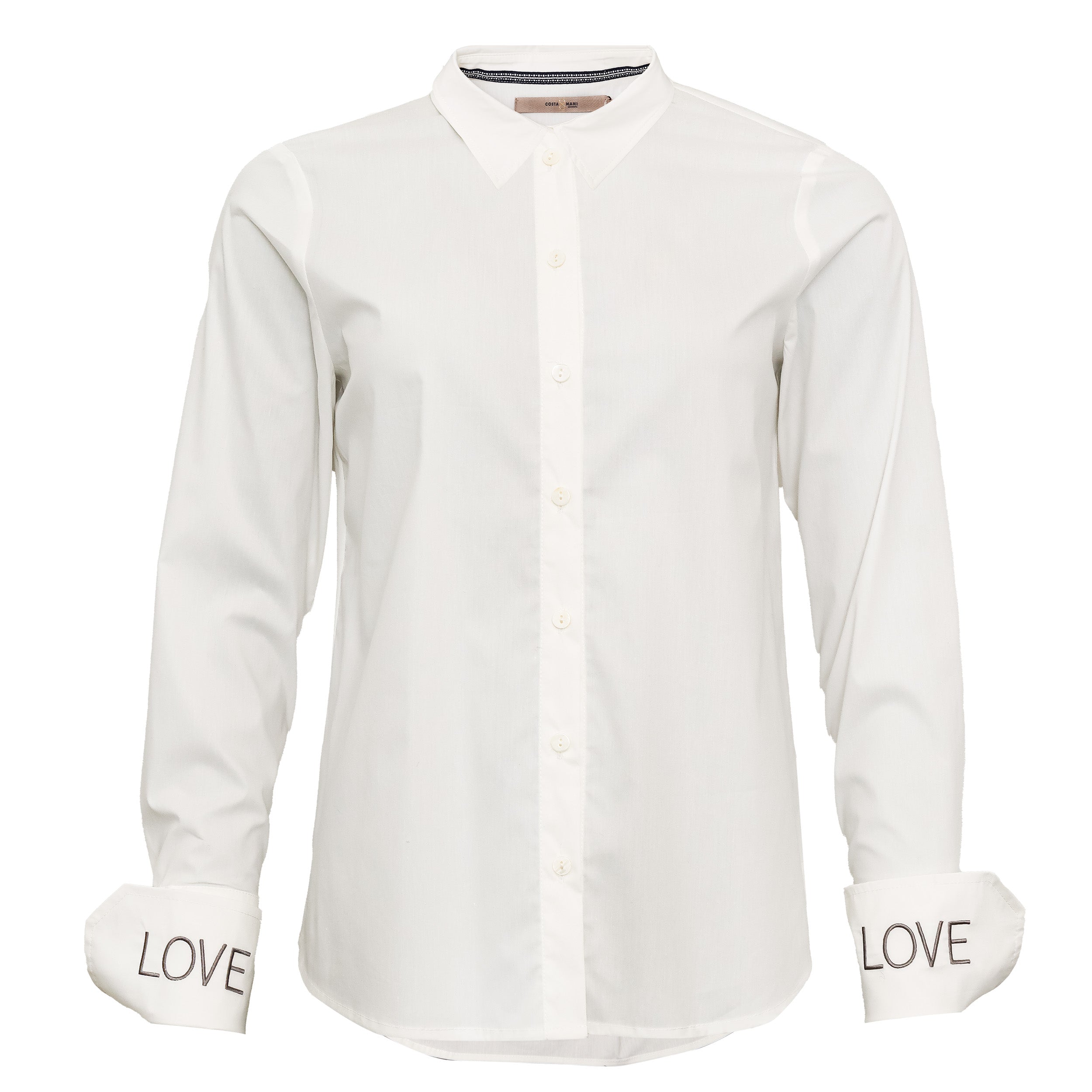 Love Shirt White - Grey Love