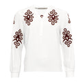 Clooney Shirt Wine - Broderad Skjorta Costamani