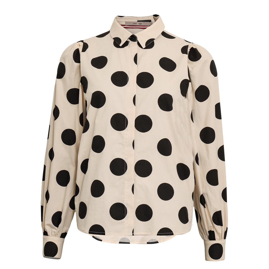 Dot blouse - svart vit - Costamani