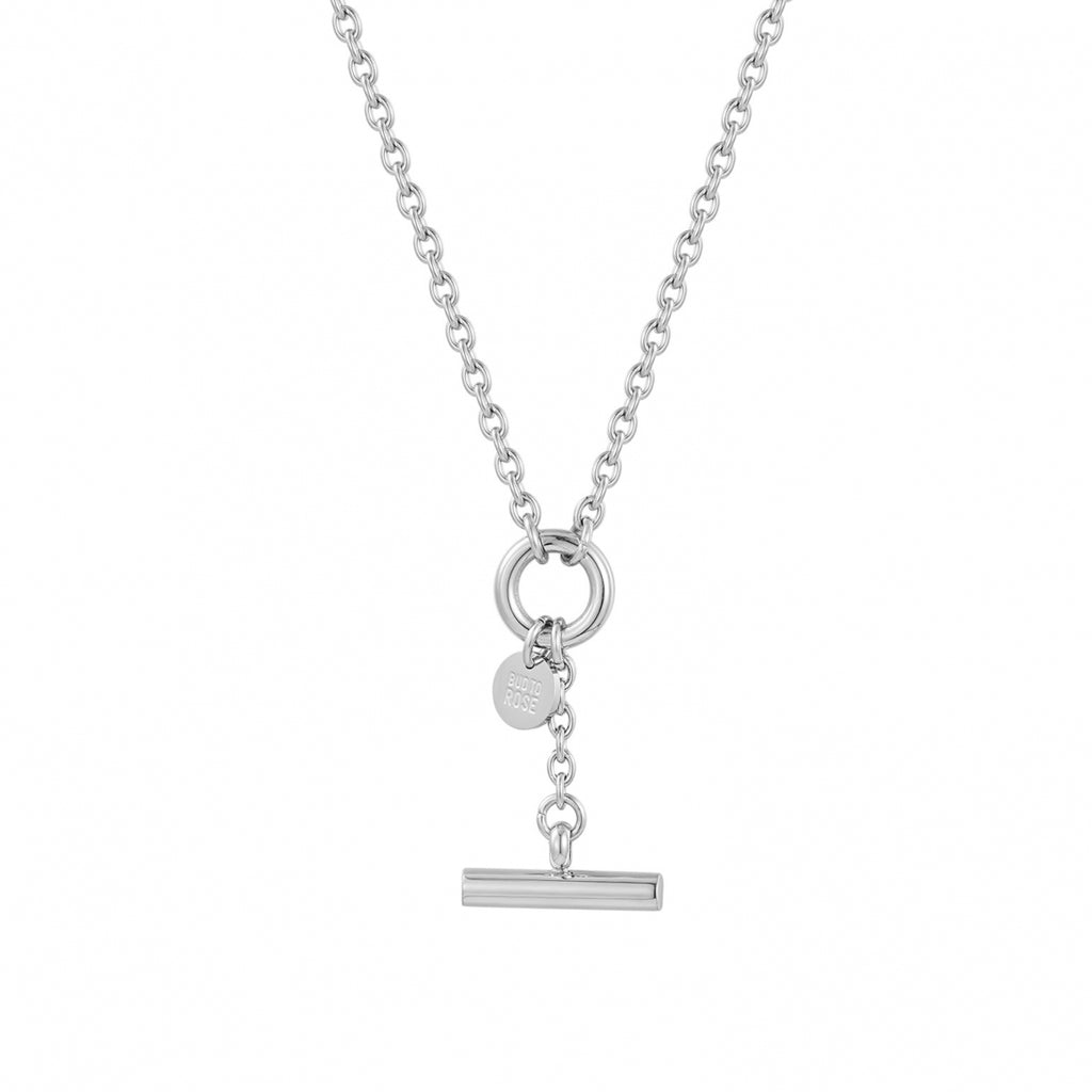 Alexa T-Bar Necklace Silver