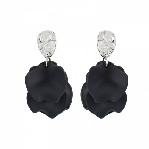 Paloma Small Earring Black/Silver
