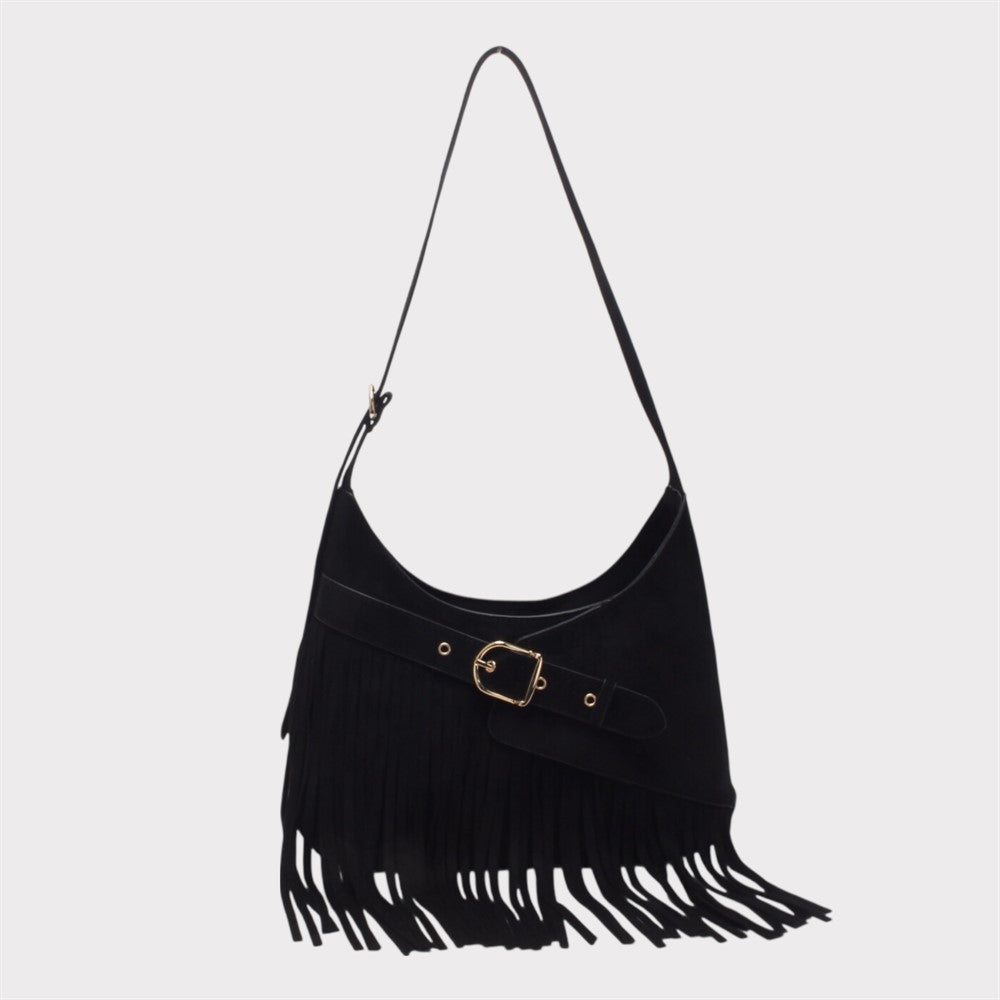 Bestini Fringe Bag - Black