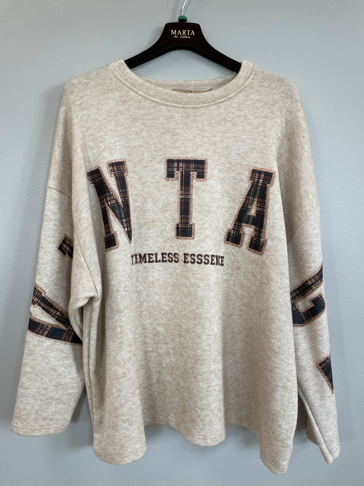 Stardust sweatshirt i camel – Marta du Chateau
