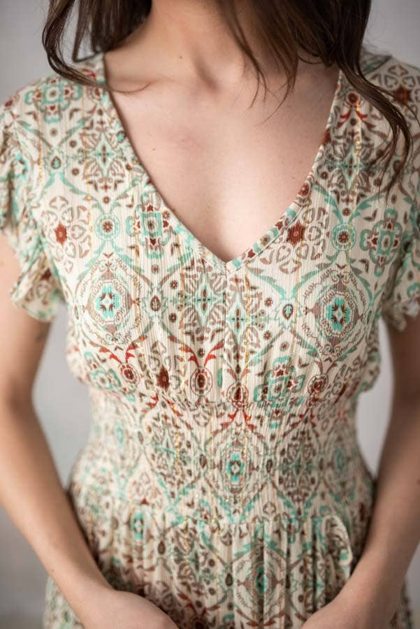 LÅNGKLÄNNING CARLOTA GRÖN