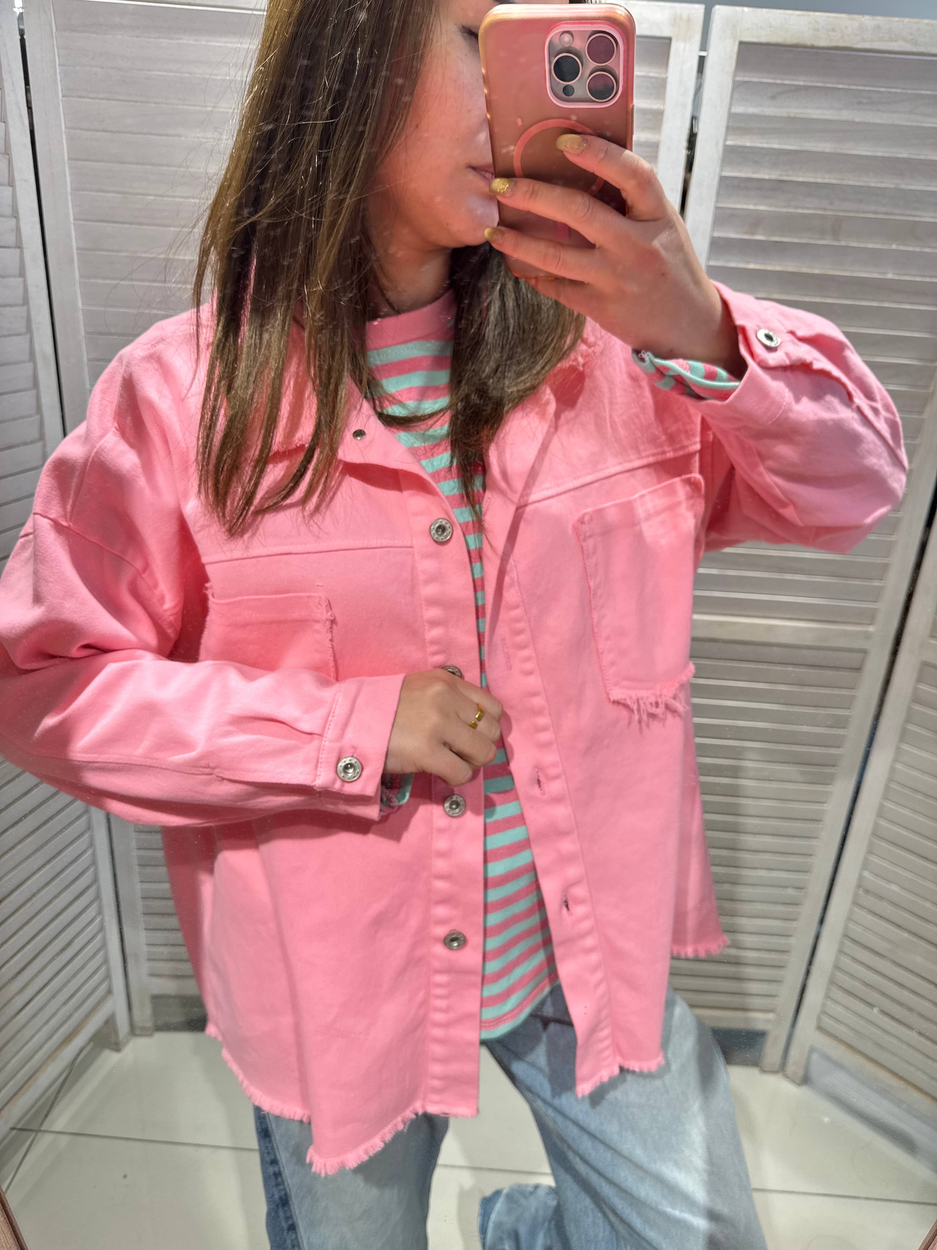 Begränsad Upplaga Denimjacka med Grafiskt mönster