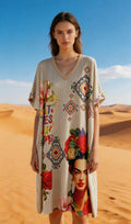 Frida Kahlo Klänning – Boho Art Edition