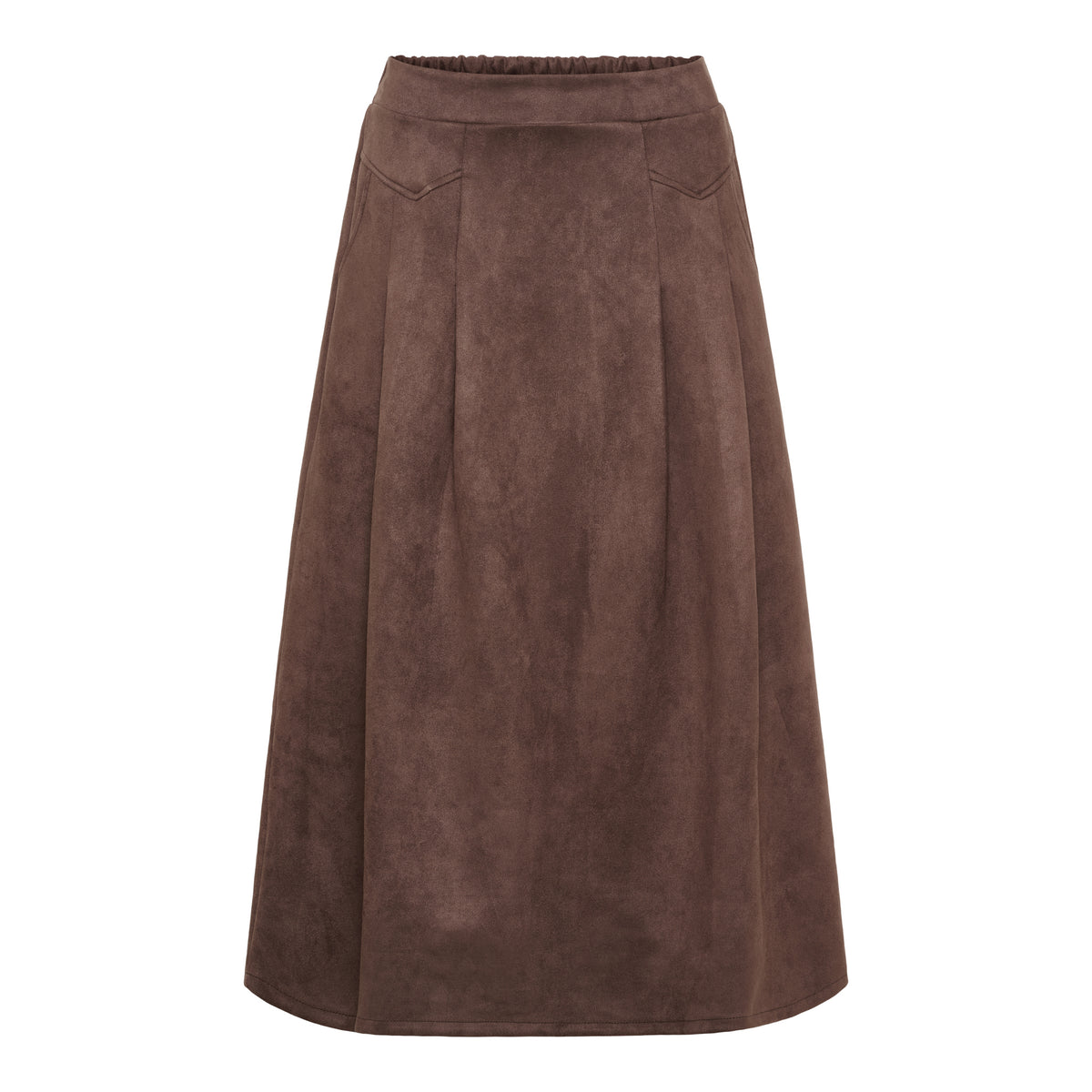 Nandina – brun midikjol i mockalook - Marta du Chateau