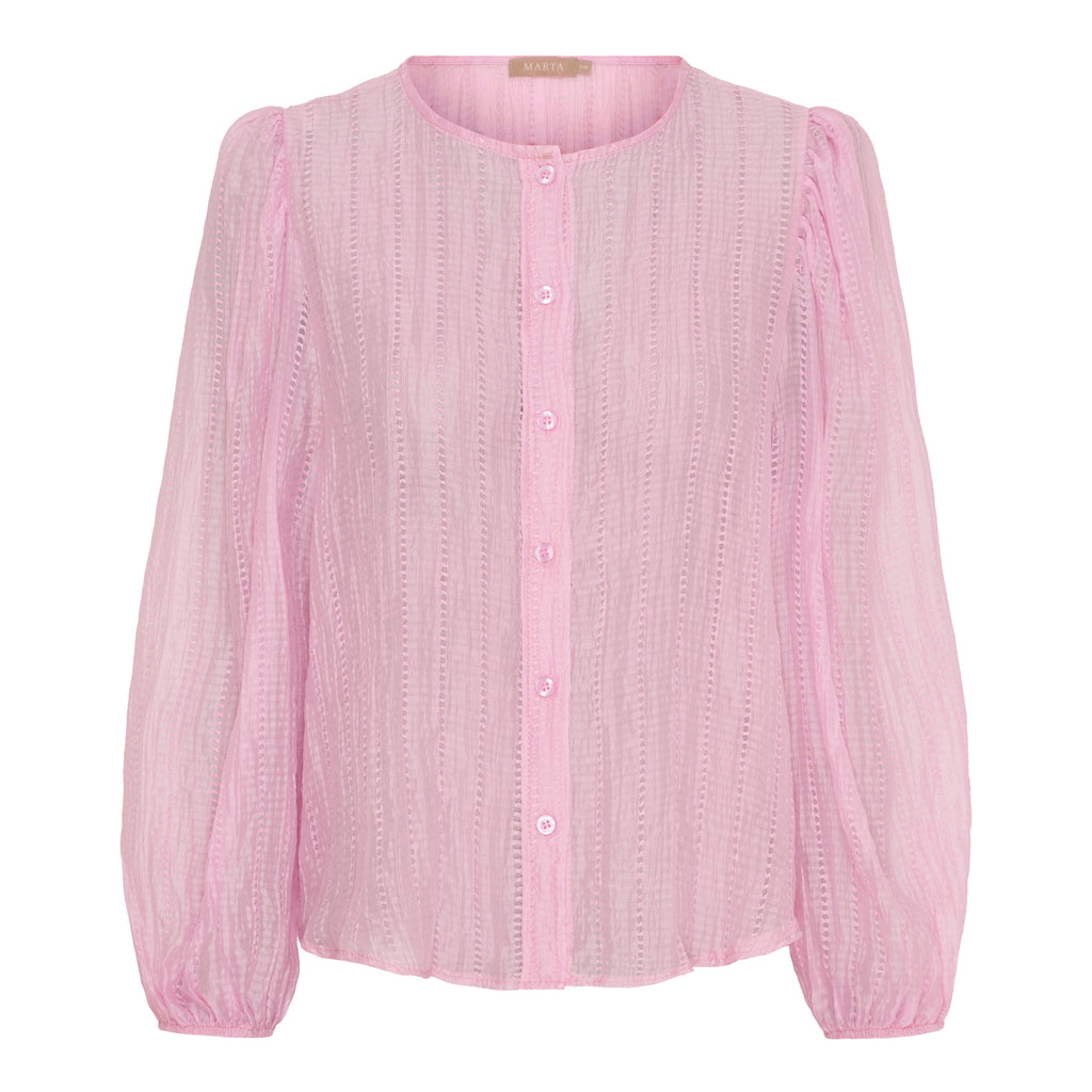 Roselle Shirt Rosa - Tencel & Nylon