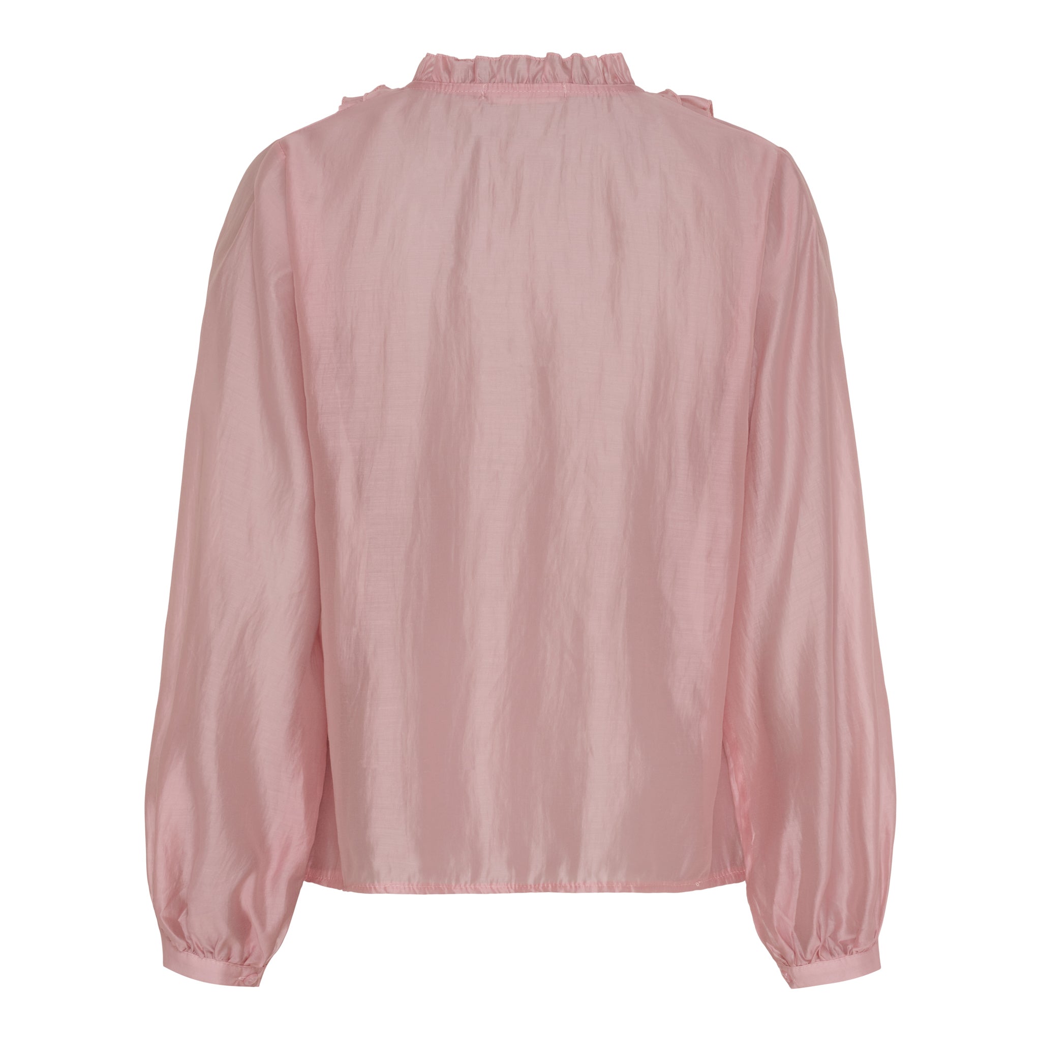 Marta du Chateau Naira Shirt – Romantisk Ruffelblus i Rosa