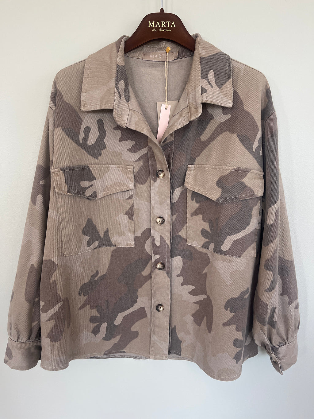 Moonstone Jacket – Beige Camo | Marta du Chateau