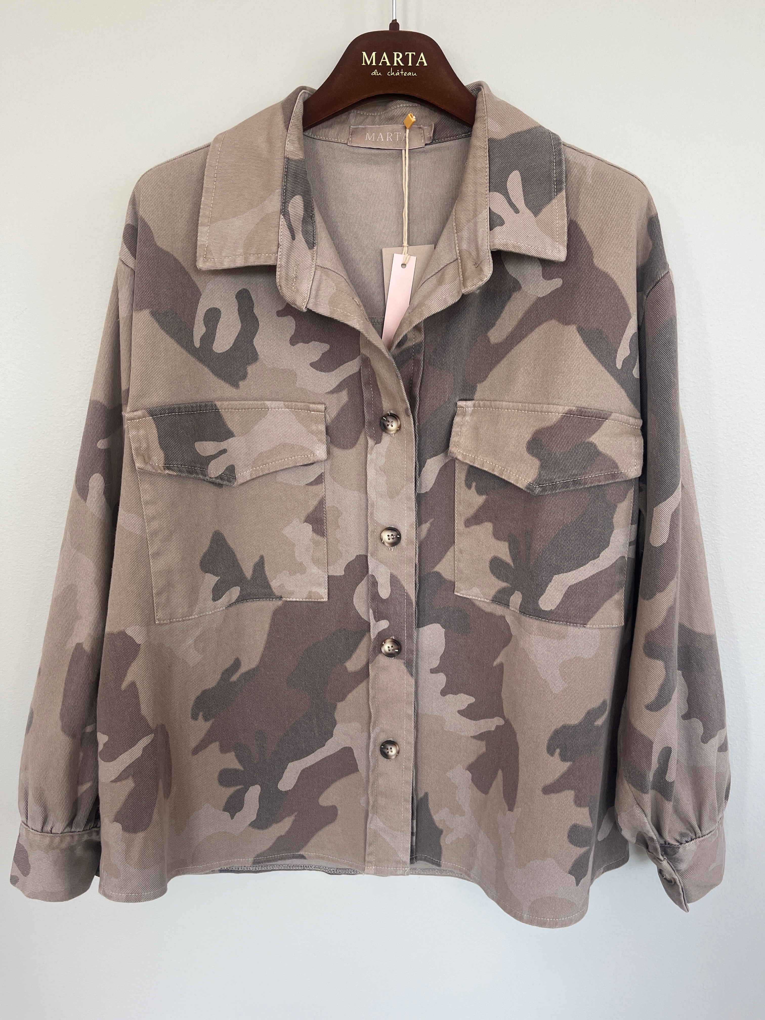 Moonstone Jacket – Beige Camo | Marta du Chateau