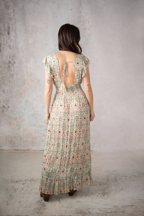 LÅNGKLÄNNING CARLOTA GRÖN