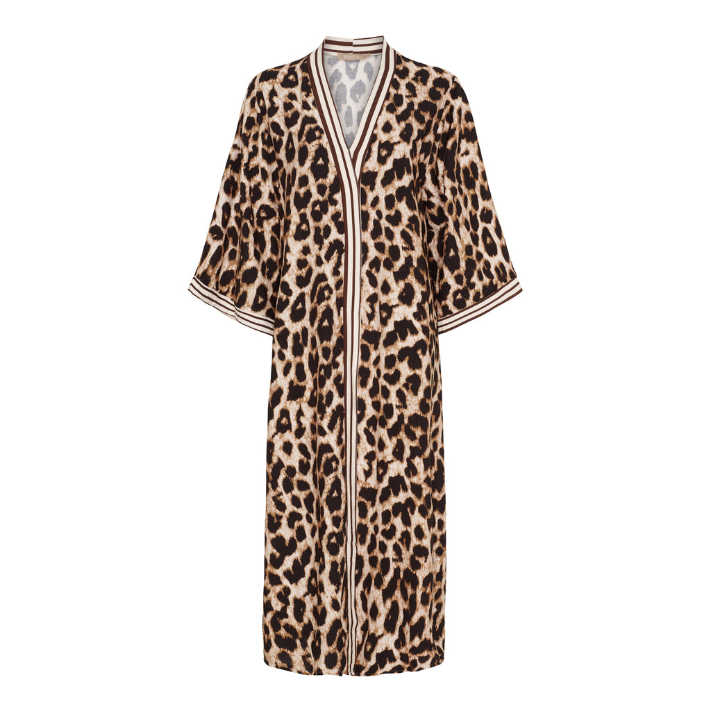 Stefania - Klänning - Leopard - Brun