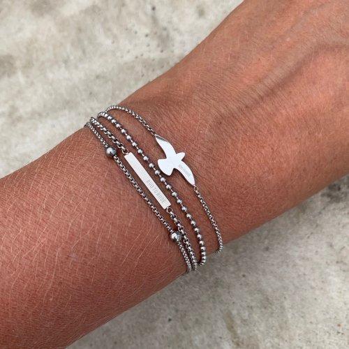 Dove bracelet- Bud to Rose