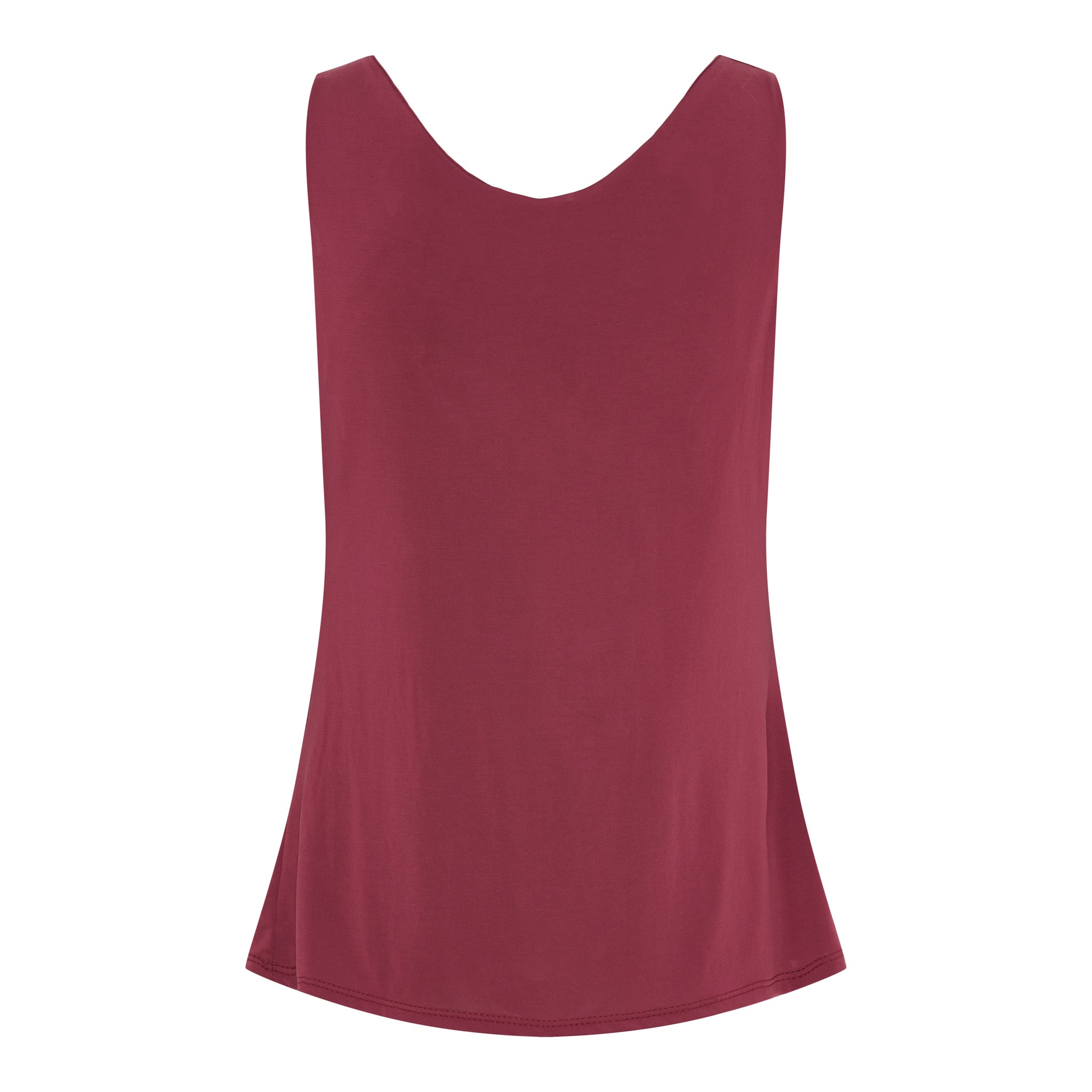 Veronika - Draperat linne - Bordo