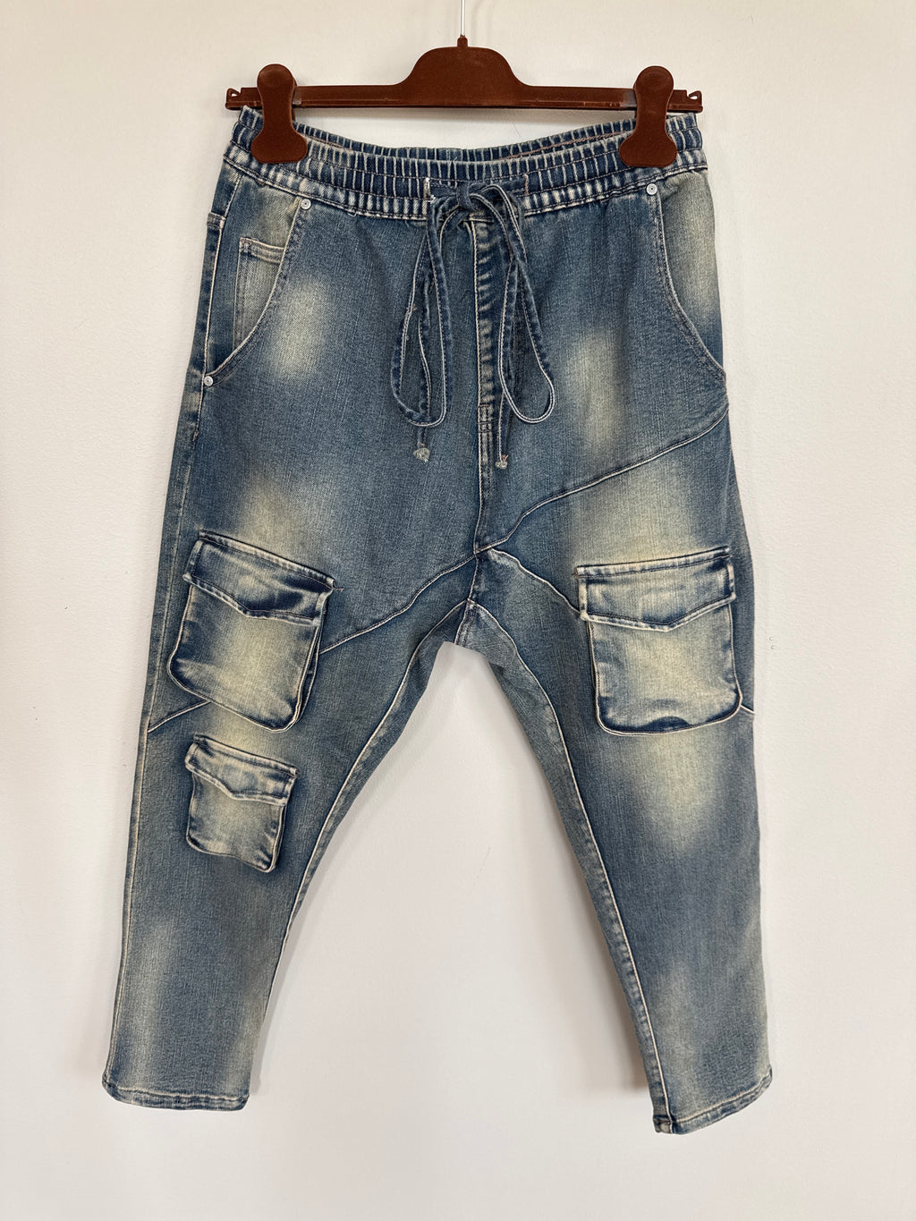 Anissa Jeans – Cargo Harem Denim