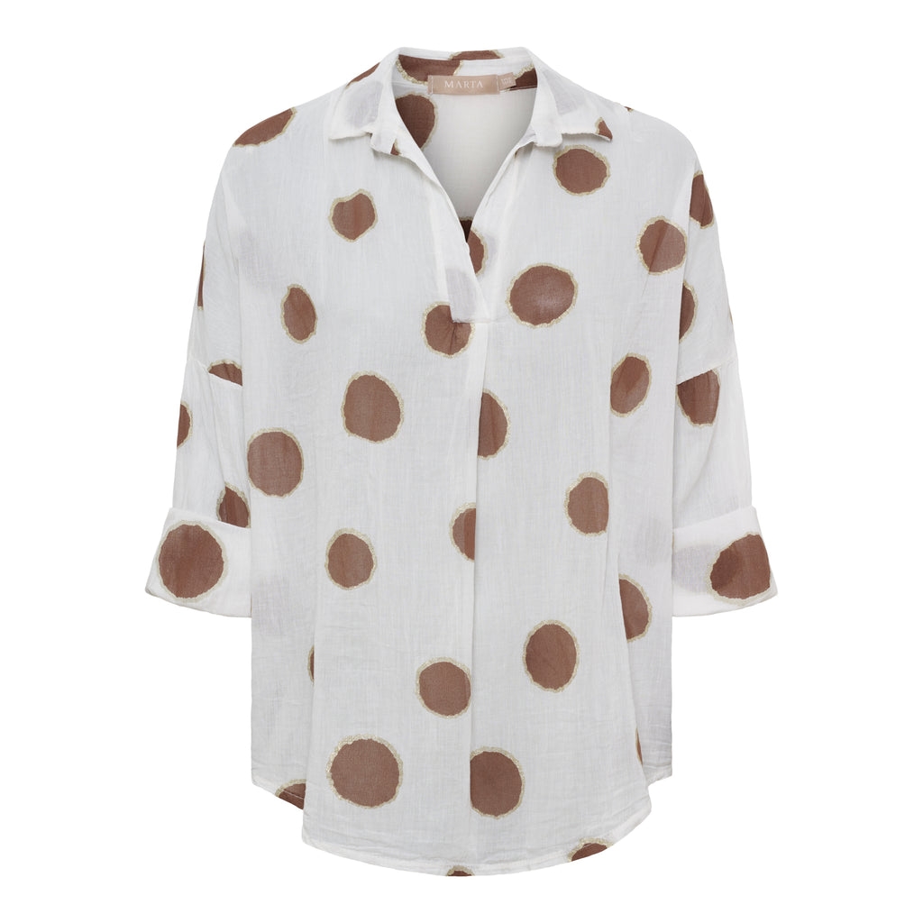 Riva Blus – Prickig & Avslappnad | Marta du Chateau