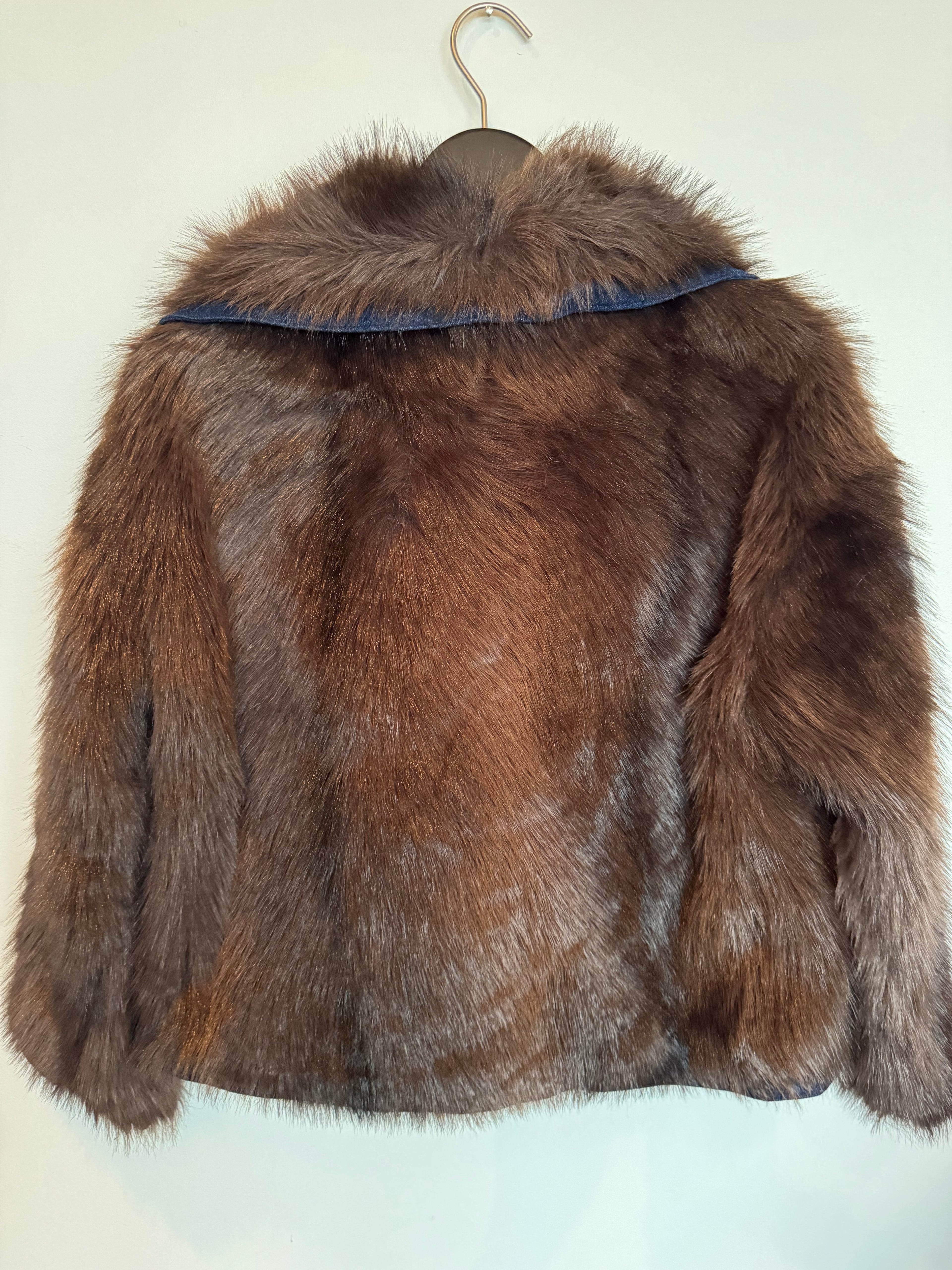 Fake Fur Denim Jacket