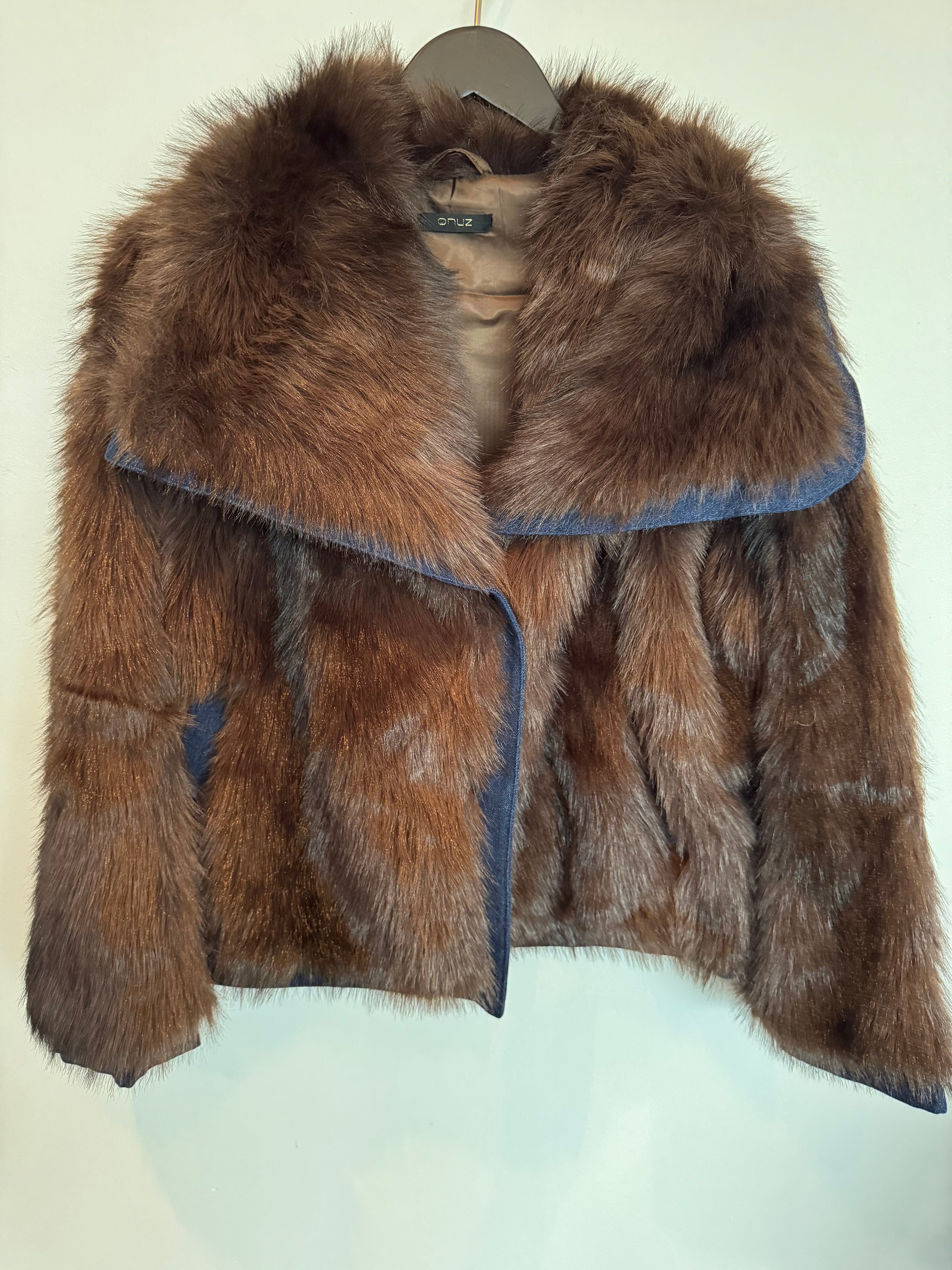 Fake Fur Denim Jacket