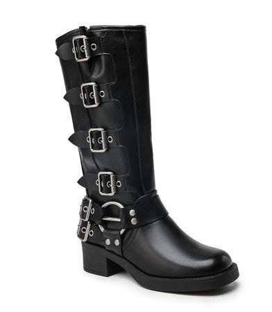 Höga boots med spännen - Marta du Chateau