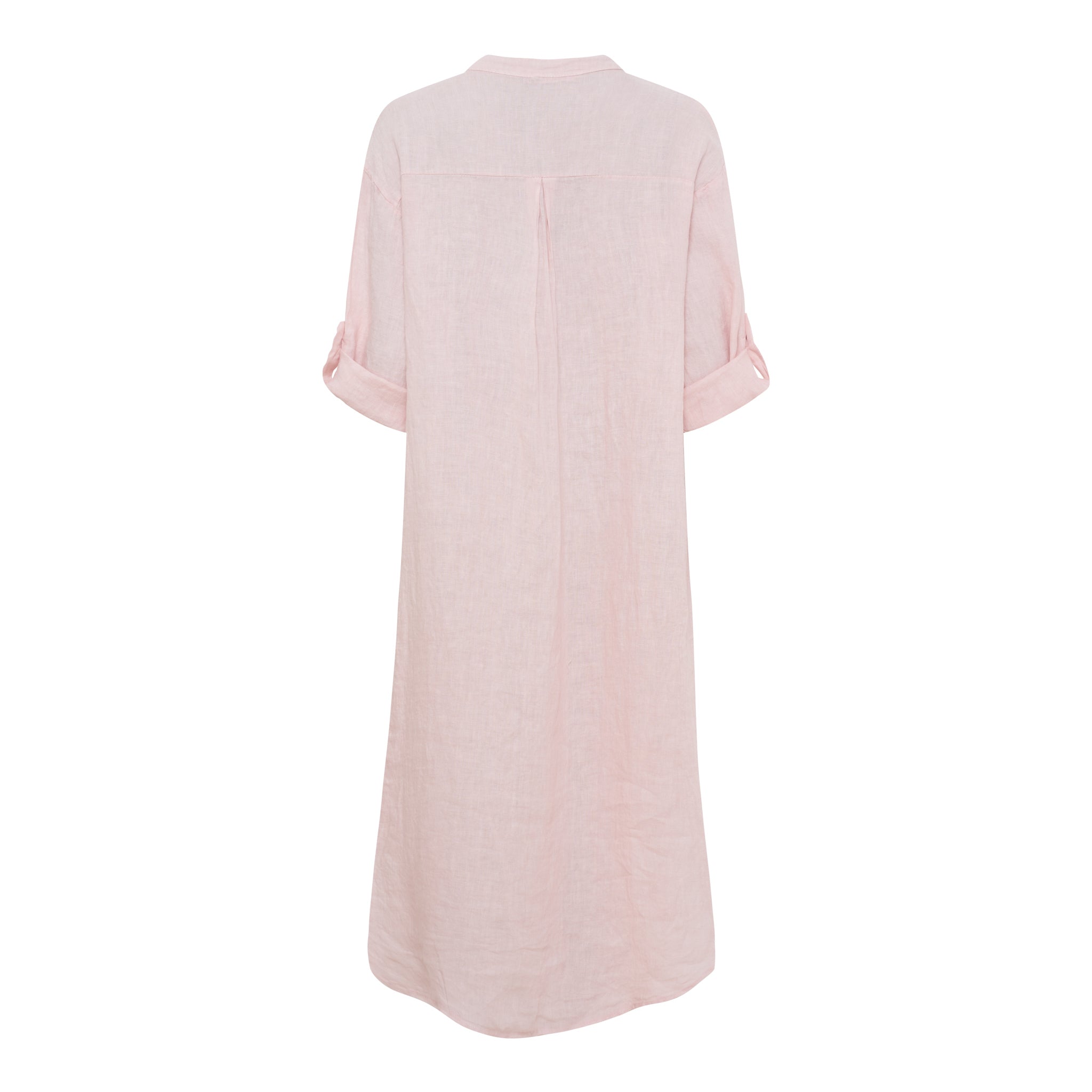 Marike Dress | Rosa linneklänning | Marta du Chateau