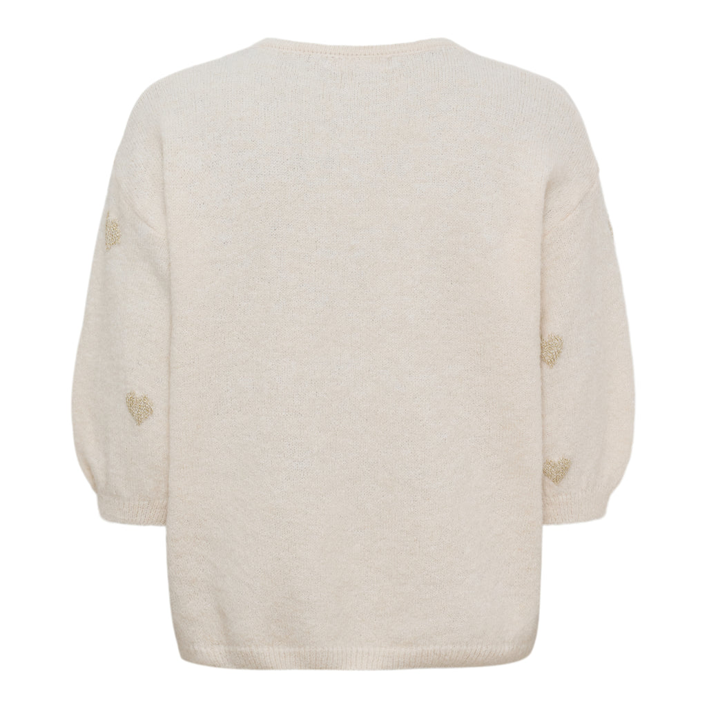 Parisa Knit – Stickad kofta med guldhjärtan från Marta du Chateau