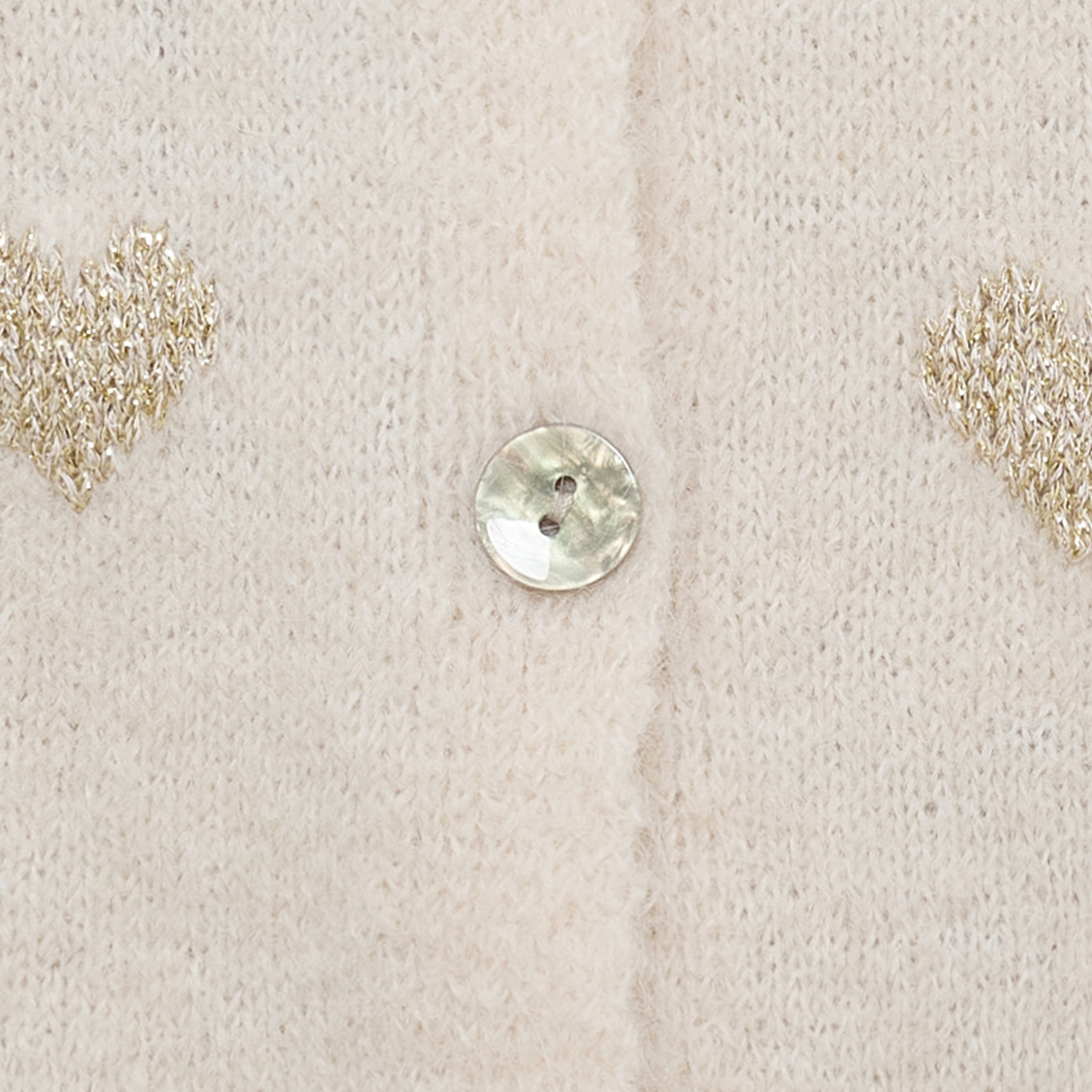 Parisa Knit – Stickad kofta med guldhjärtan från Marta du Chateau