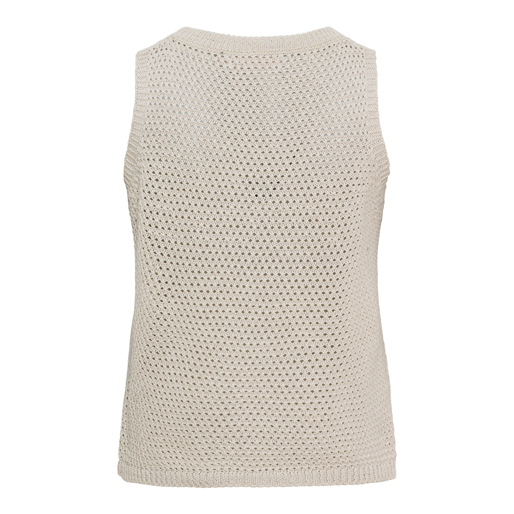 Nayla Knit Top – Beige | Marta du Chateau