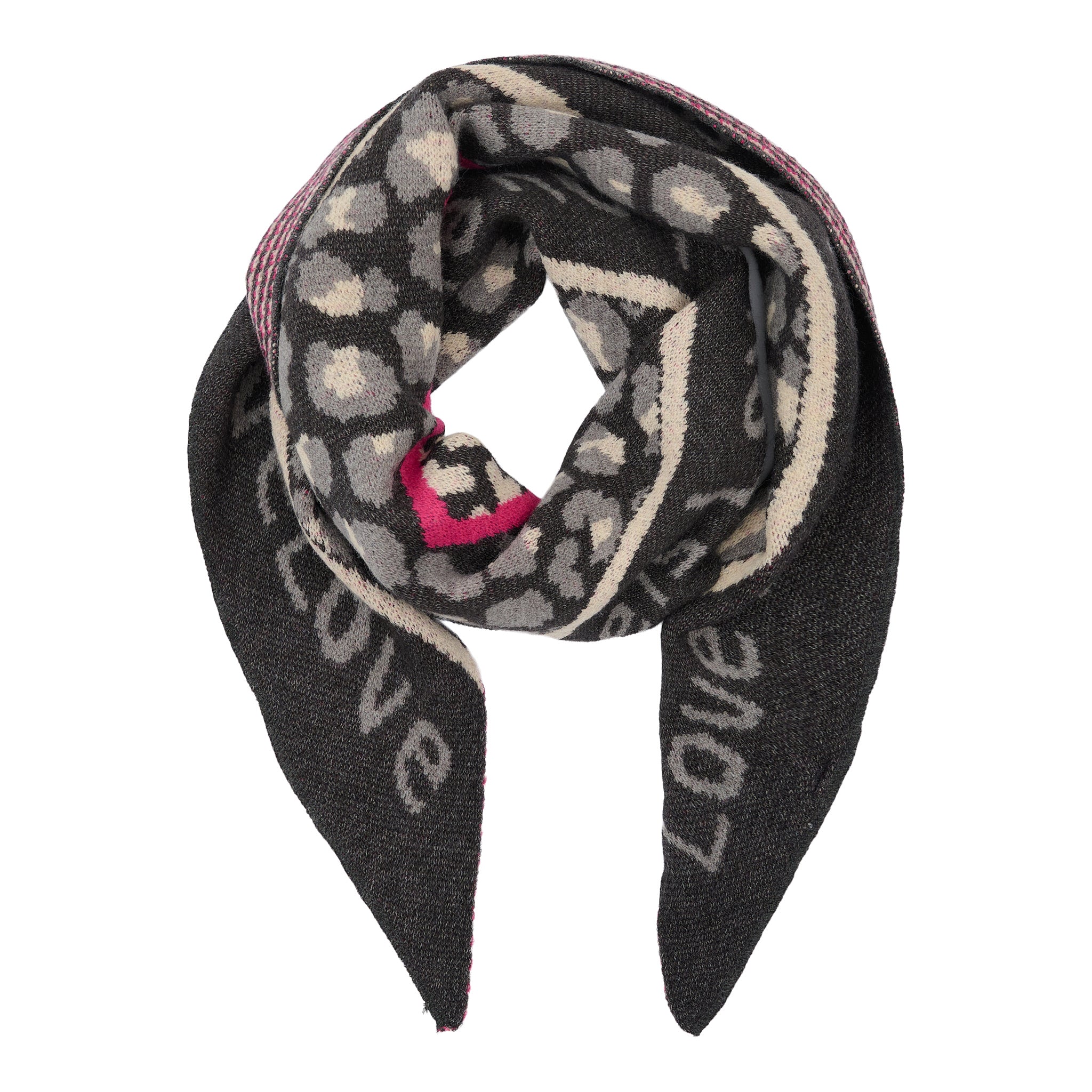 Mdc Clio Scarf - Love is Love - Svart
