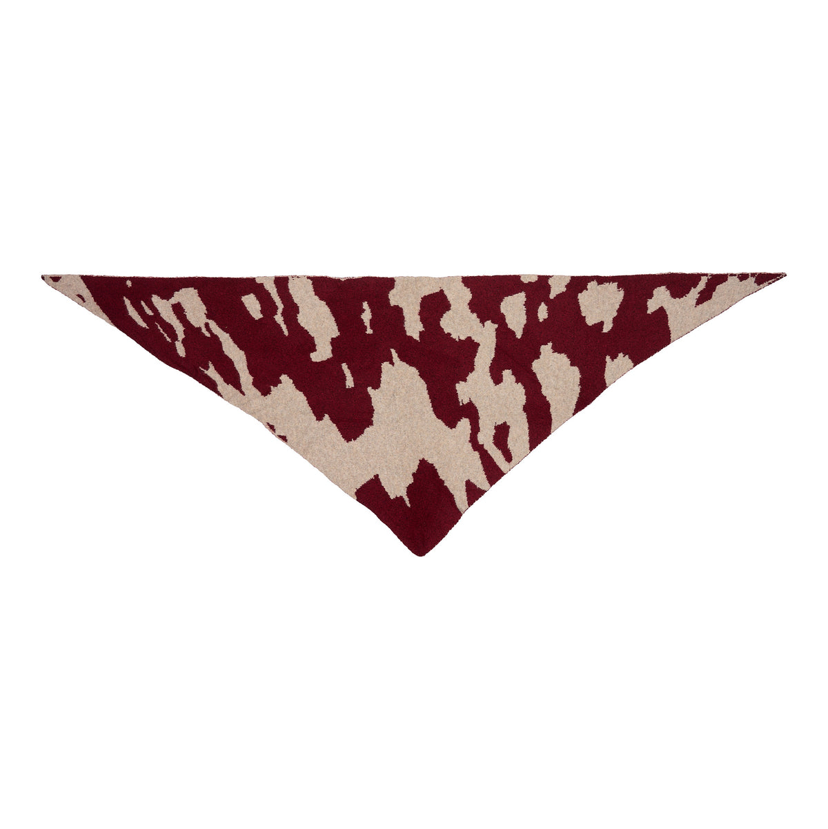 Freesia – scarf i bordeaux och beige - Marta du Chateau