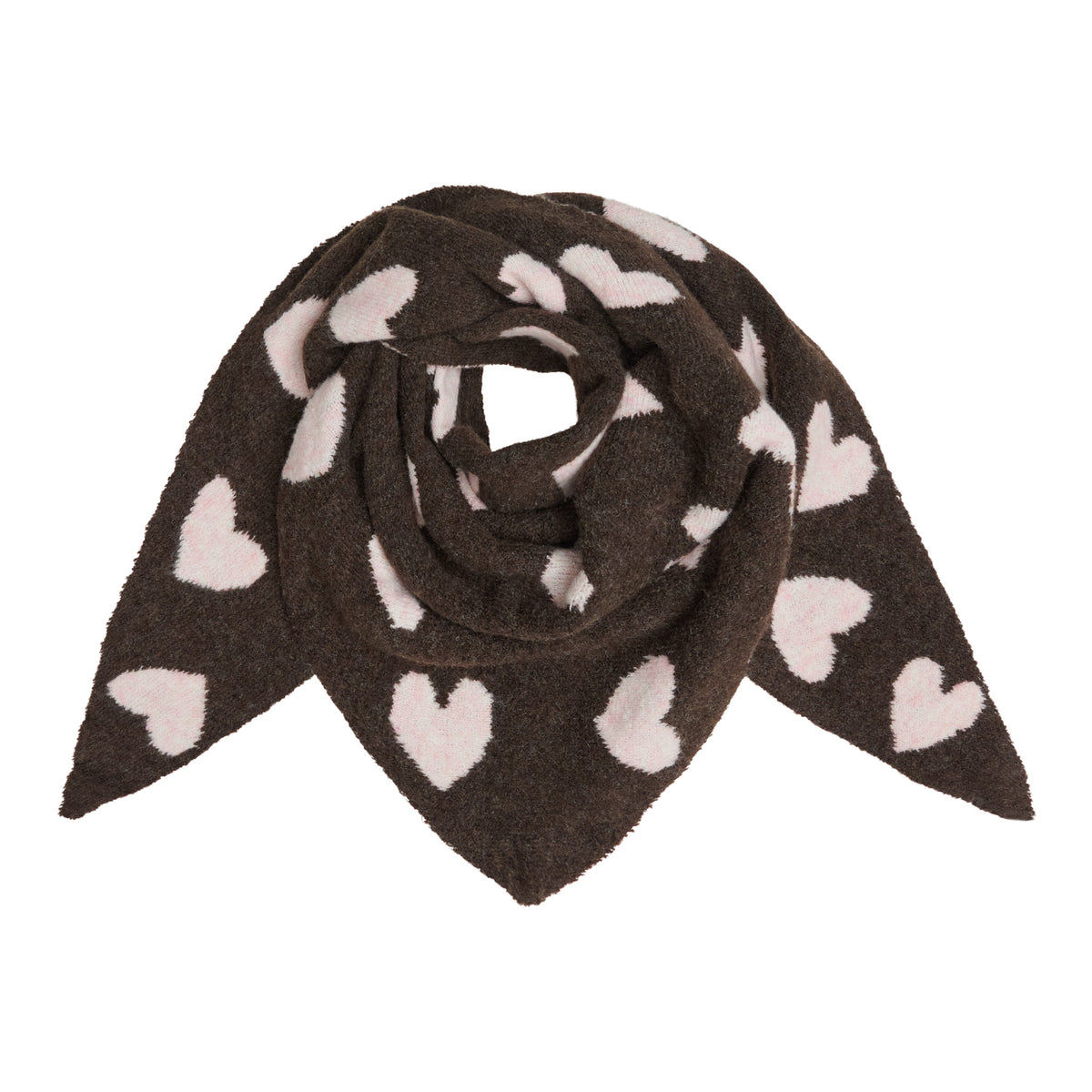 Toppy Heart Scarf – Mjuk halsduk med hjärtmönster | Marta du Château