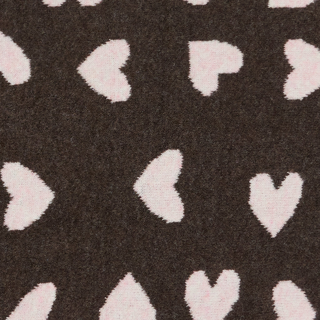 Toppy Heart Scarf – Mjuk halsduk med hjärtmönster | Marta du Château