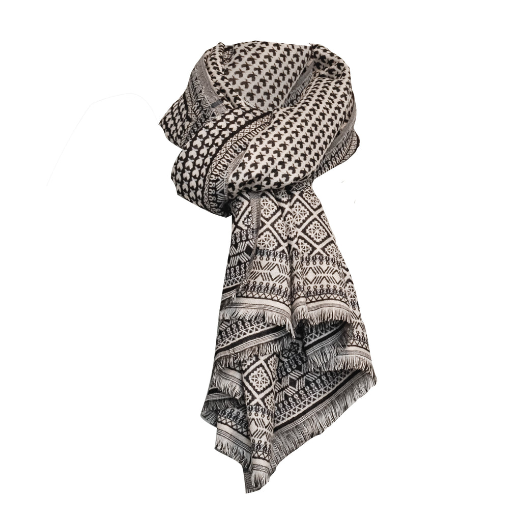 Scarf Blue Mix - Viskos Halsduk Costamani