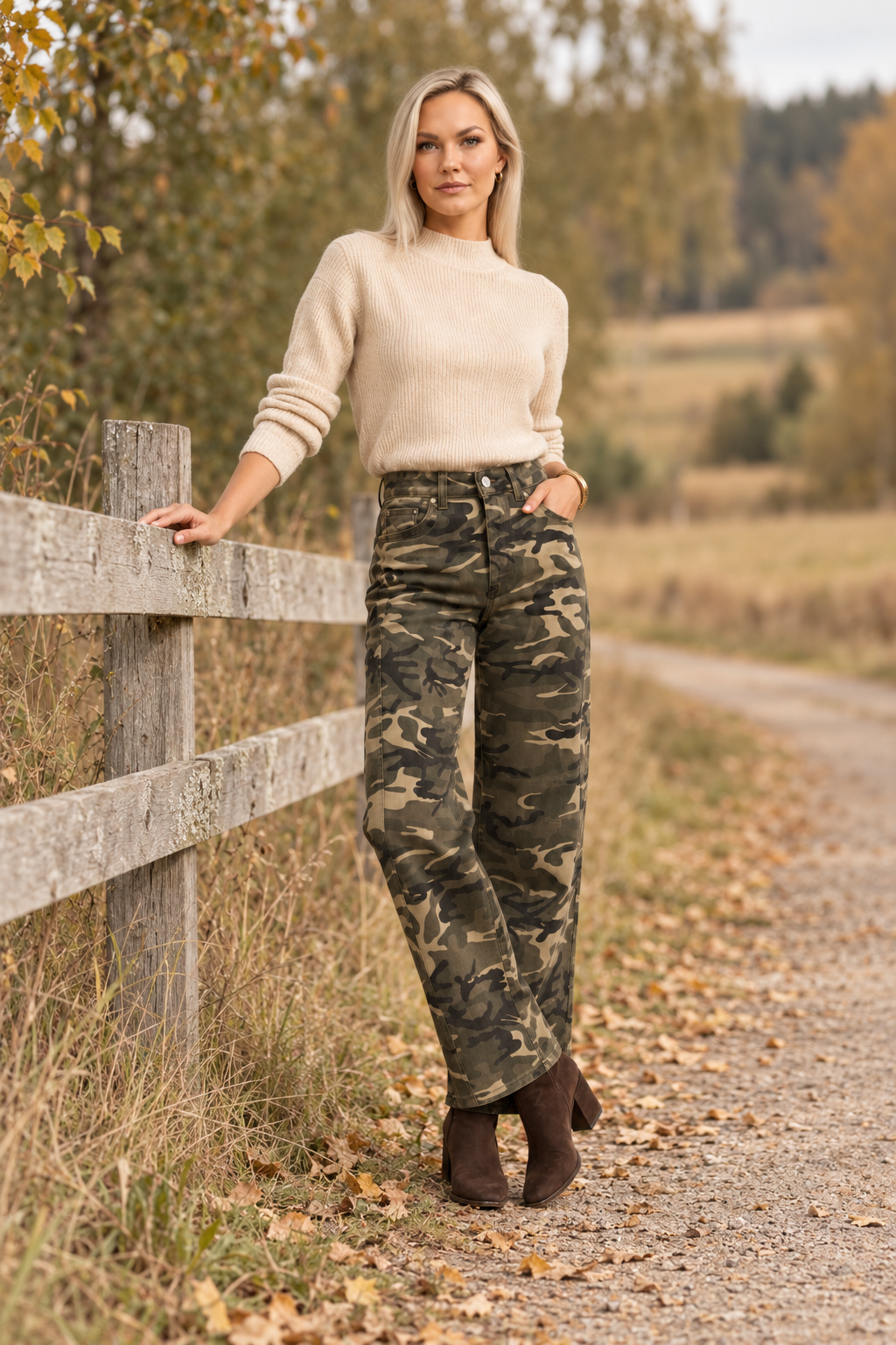 Barrel Camo Jeans