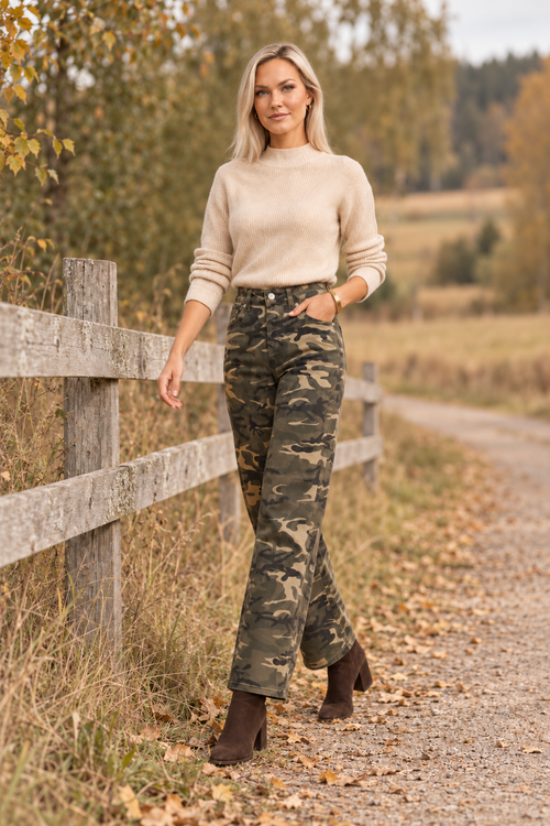 Barrel Camo Jeans
