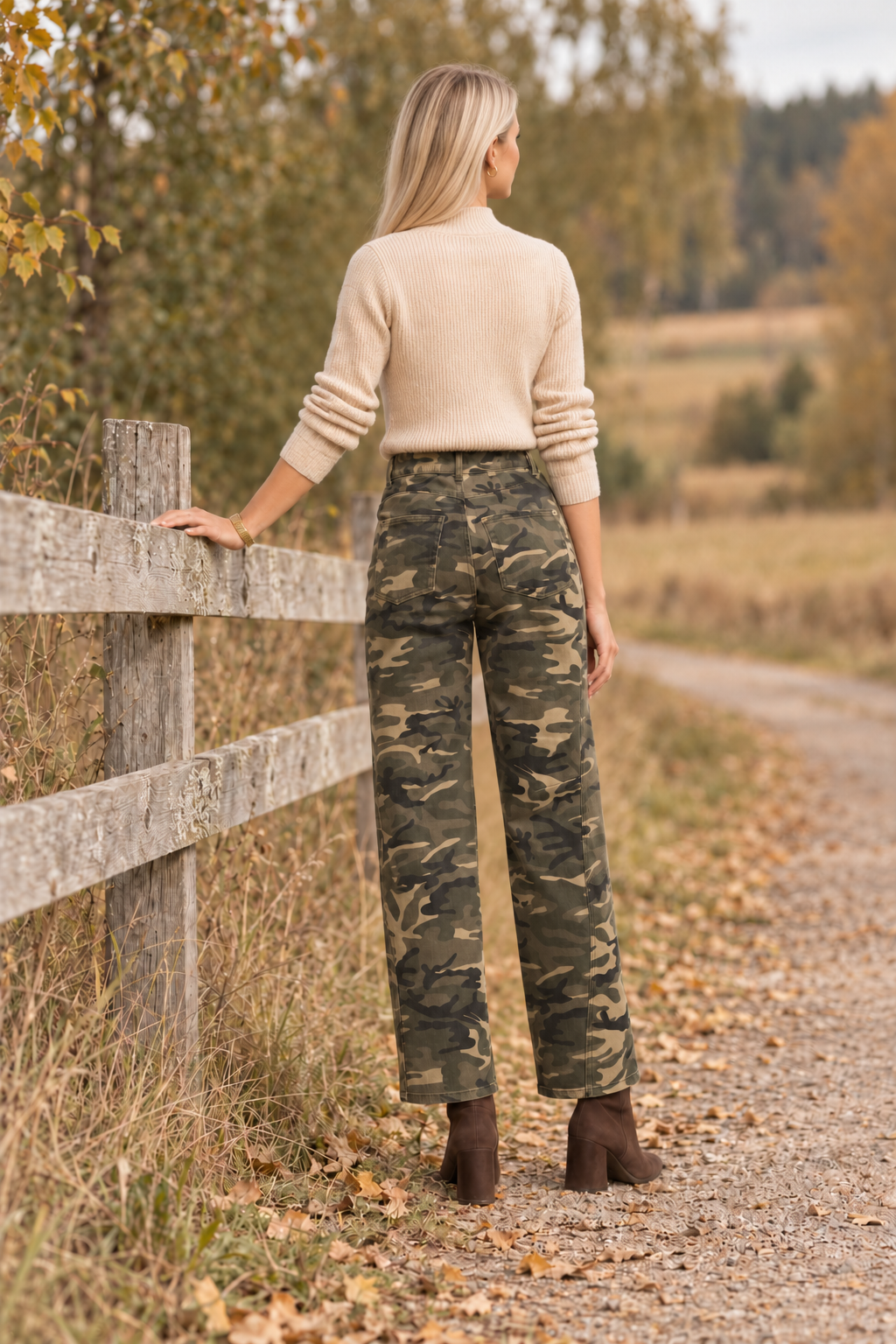 Barrel Camo Jeans