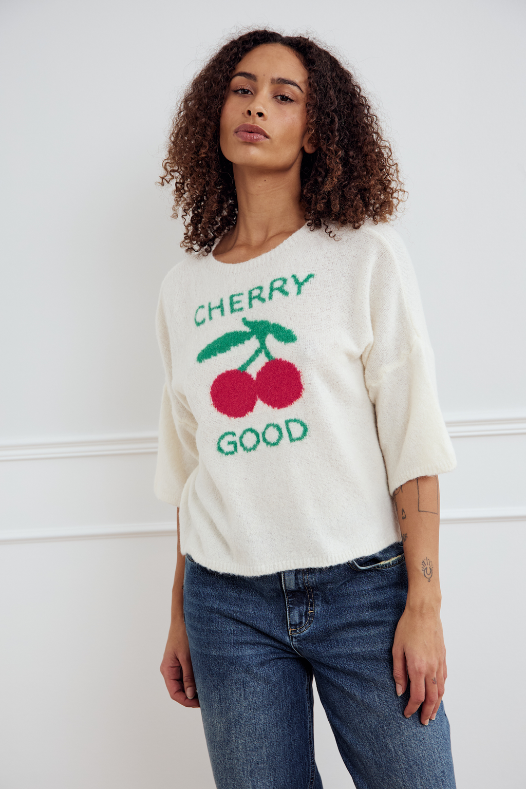 Cherry Good Knit Ivory